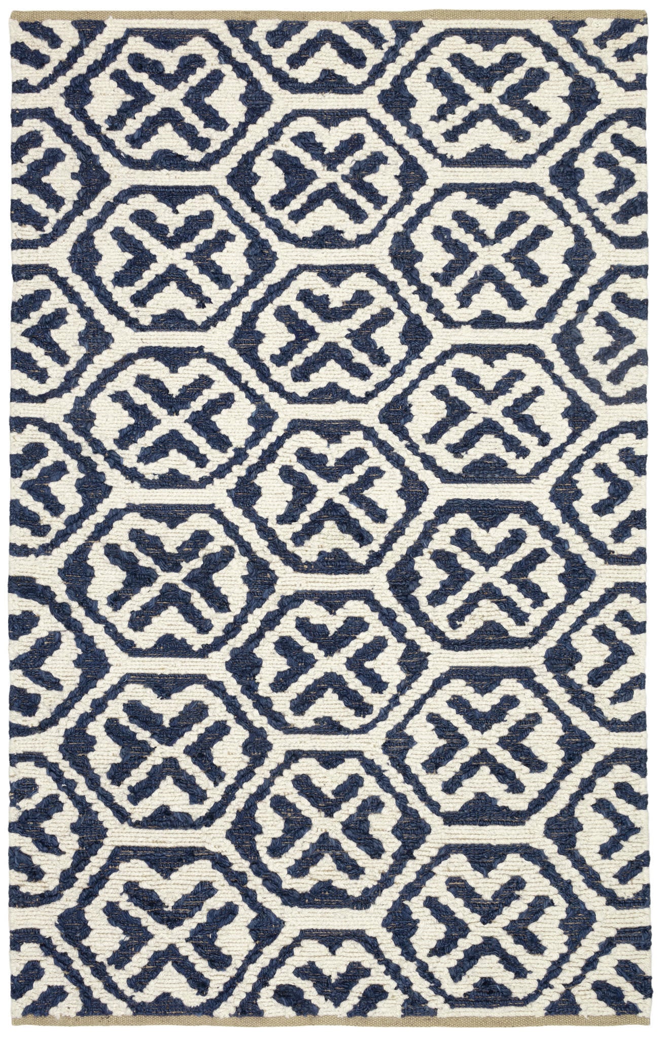 Magnolia Blue Handwoven Jute Rug