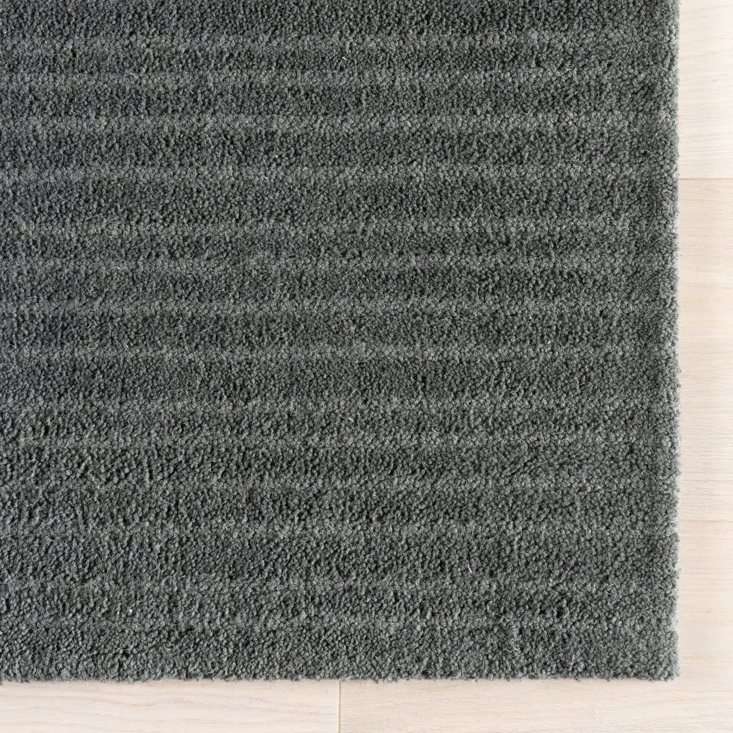 Southwest Striped Wool Rug | Charcoal