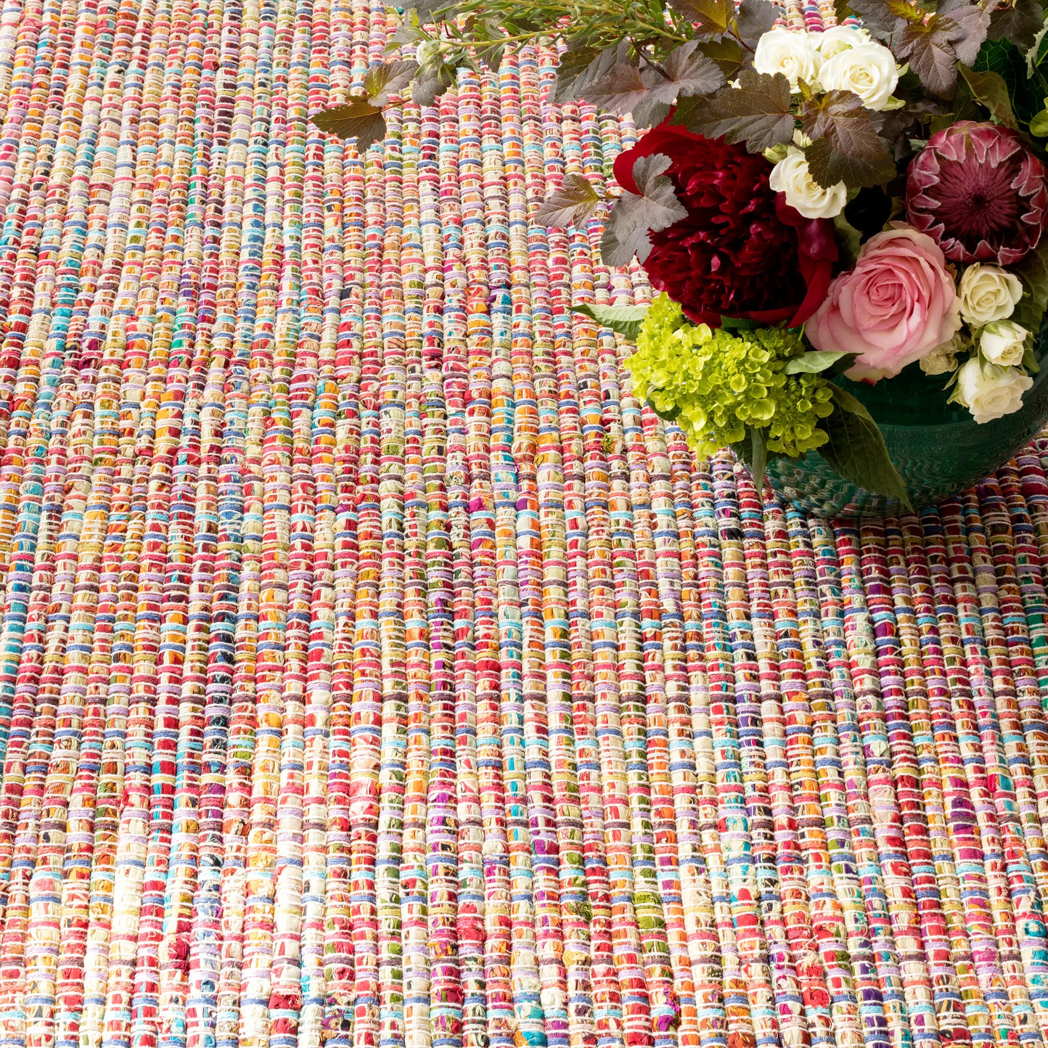 Vista Chindi Handwoven Cotton Rug