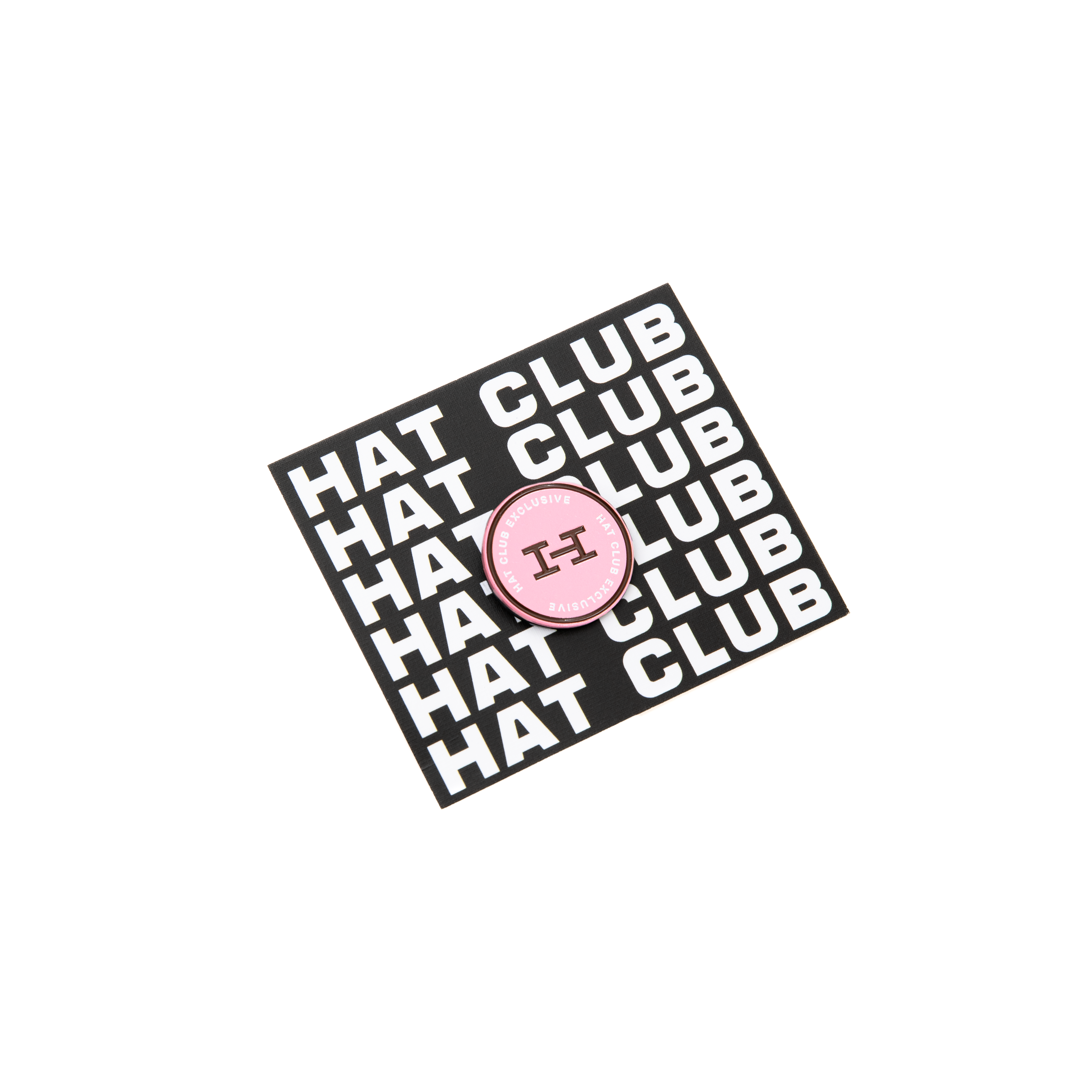 Hat Club Exclusive H Logo Pin - Pink, Brown