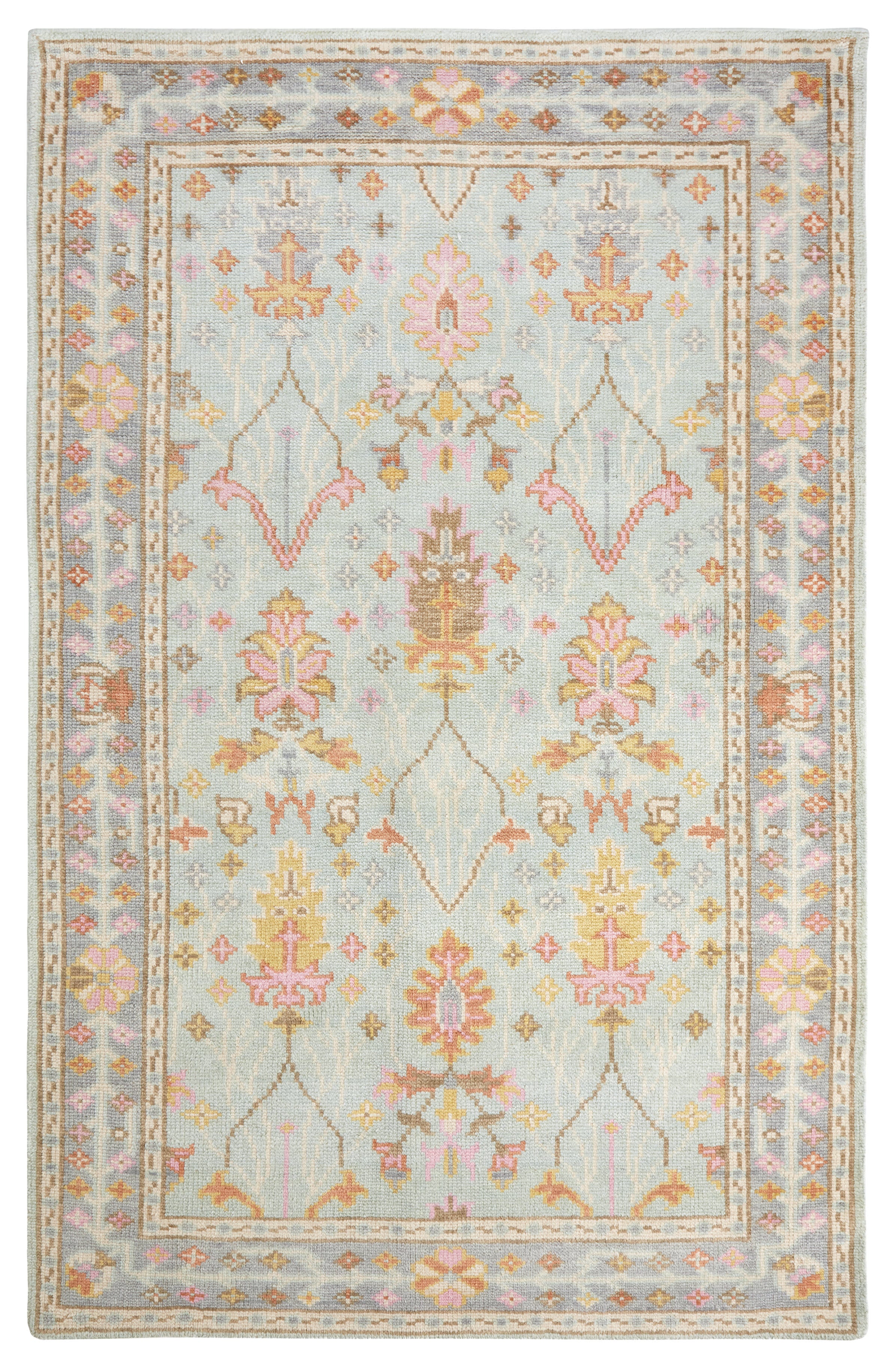 Mara Sky Hand Knotted Wool Rug