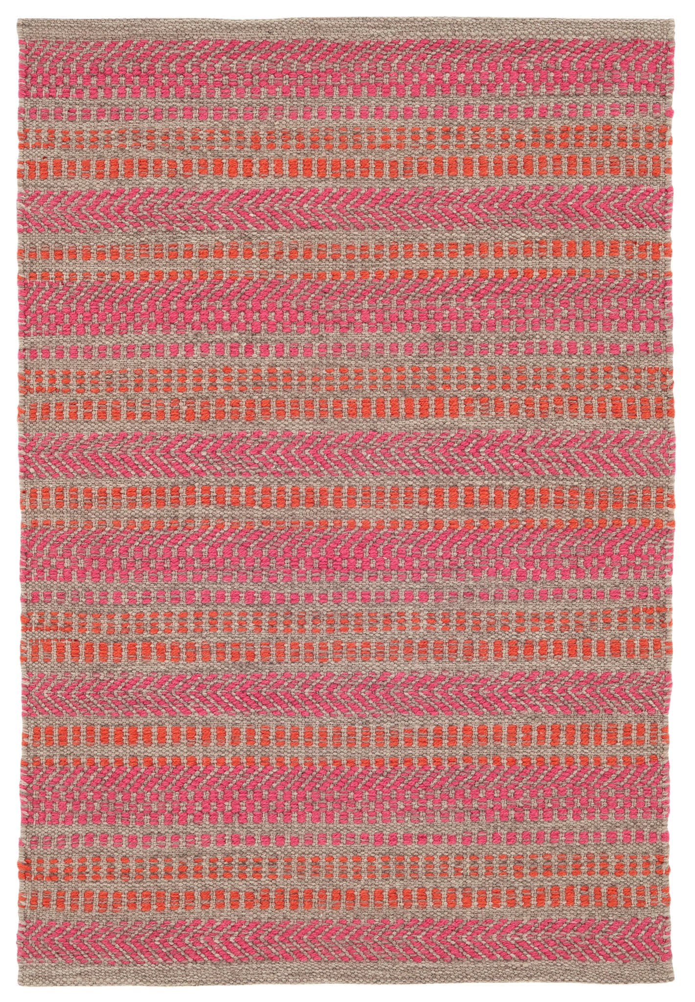 Sooner Than Later Pink Handwoven Indoor/Outdoor Rug