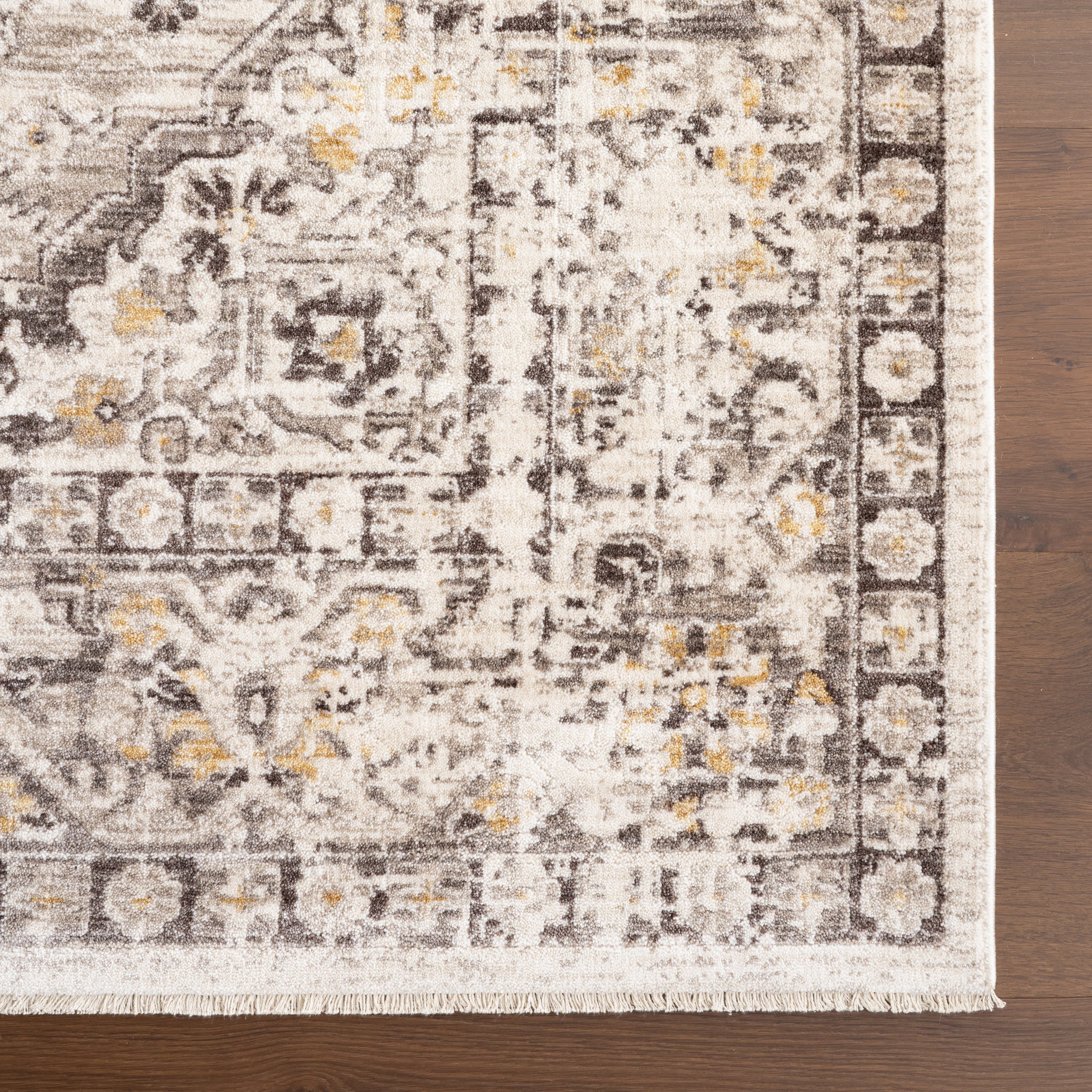 Kamryn Medallion Rug | Light Grey