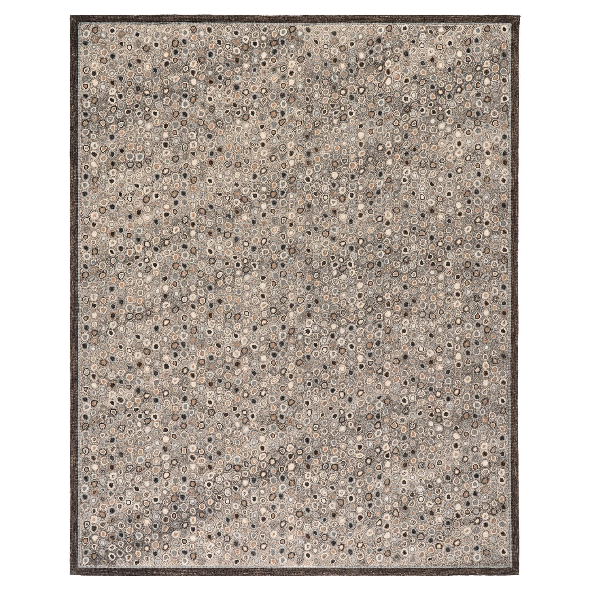 Cat's Paw Grey Hand Micro Hooked Wool Rug