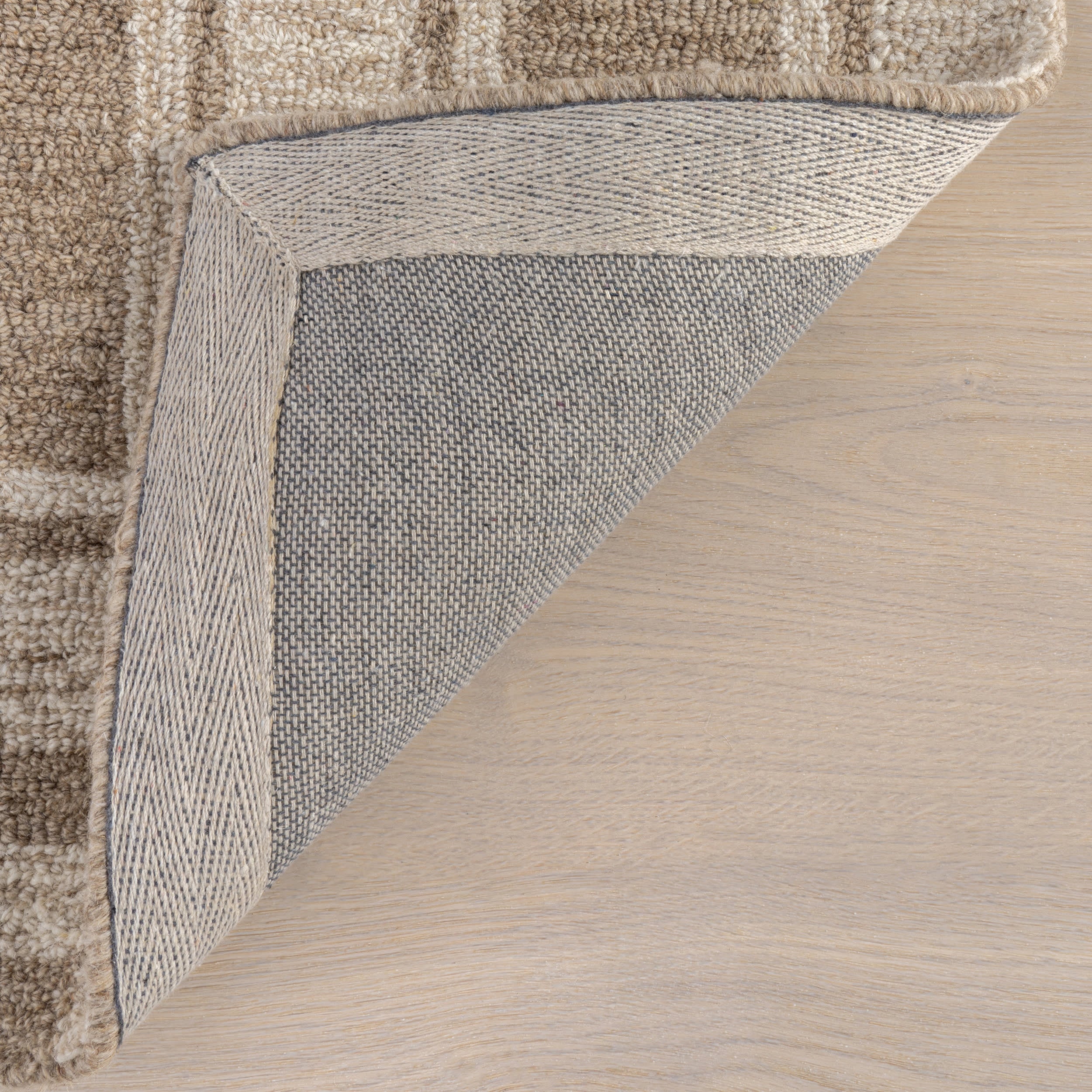 Marlowe Geometric Wool Rug | Beige