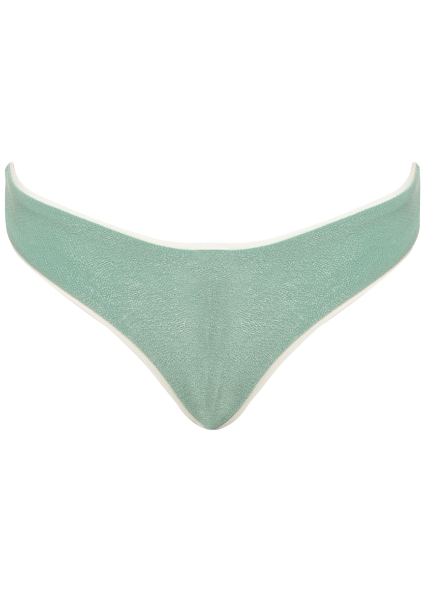 Maaji Shamrock Green Splendour Regular Rise Thin Side Bikini Bottom