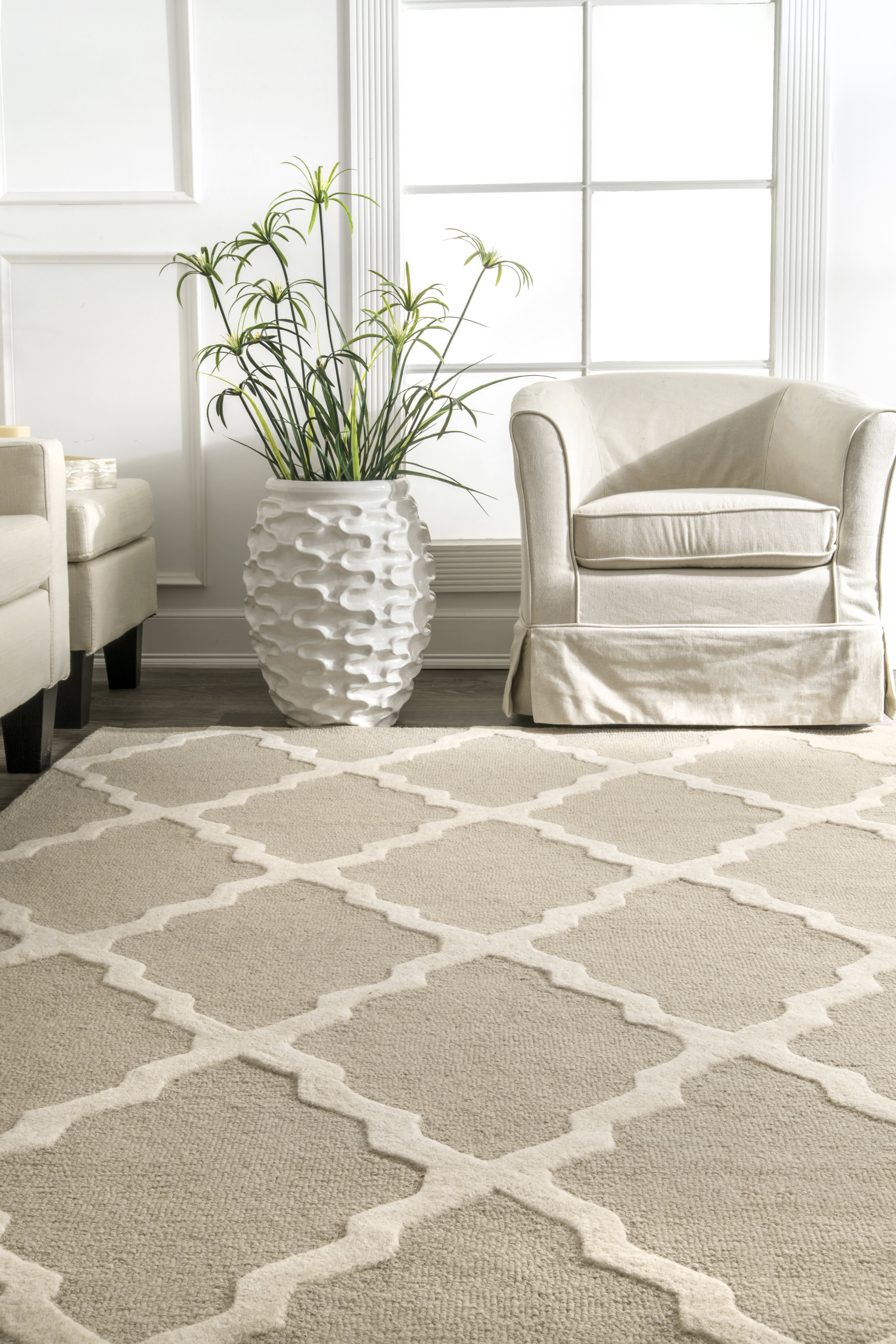 Moroccan Trellis Rug | Tan