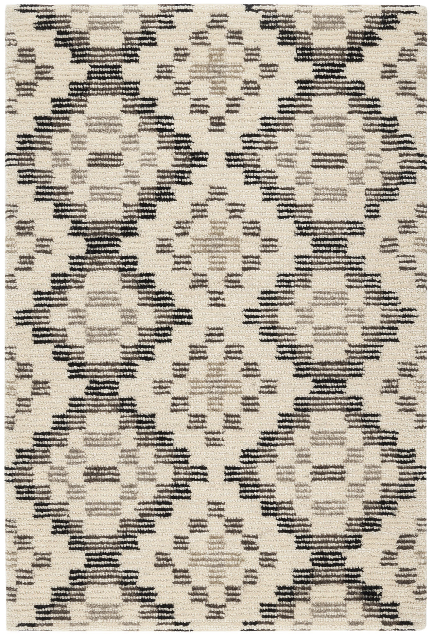 Diamond Cove Black Hand Tufted Wool Rug