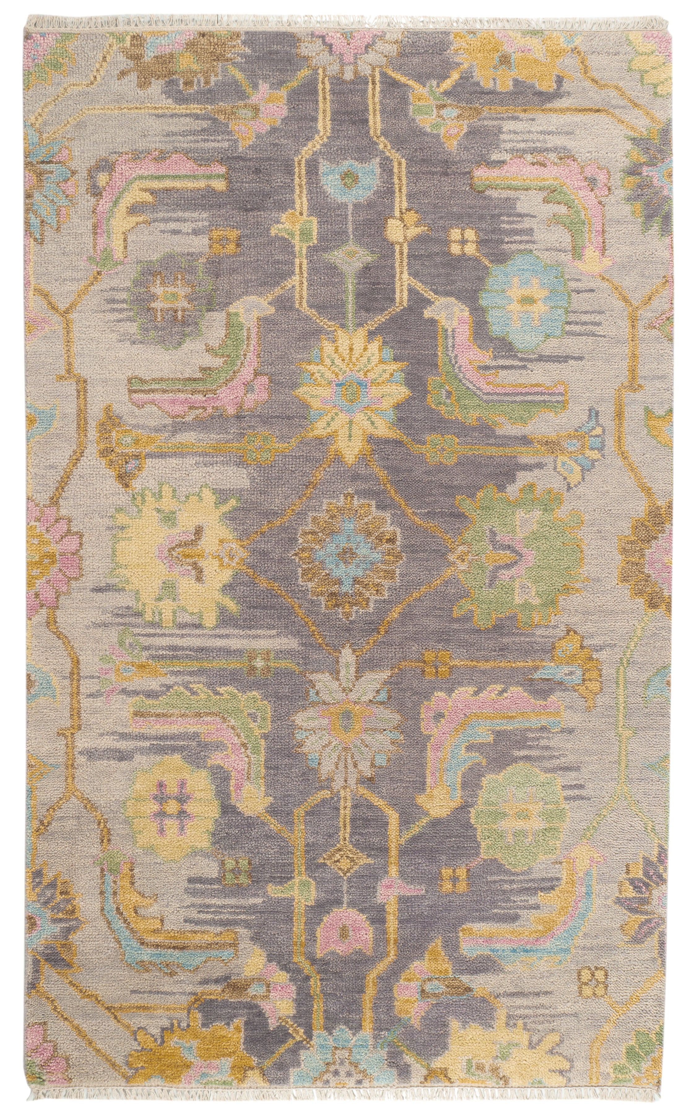 Iris Multi Hand Knotted Wool Rug