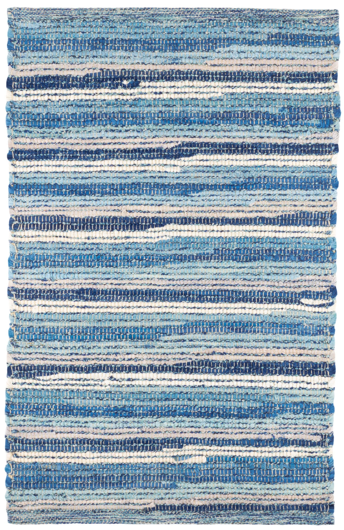 Dorothy Blue Handwoven Cotton Rug