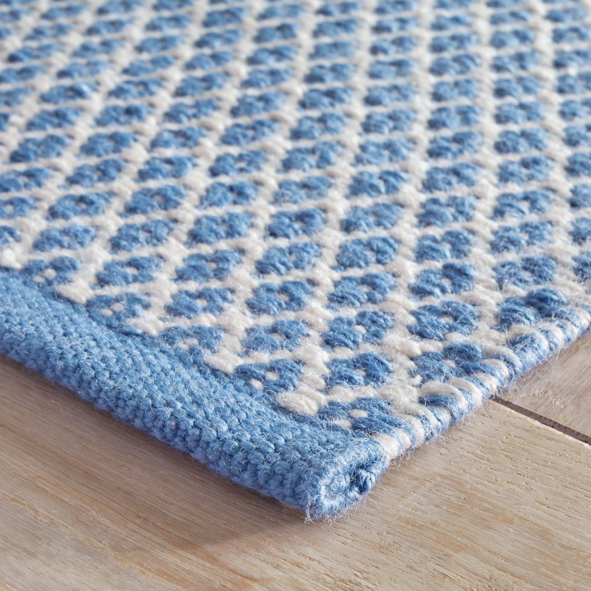 Mainsail French Blue Handwoven Indoor/Outdoor Rug