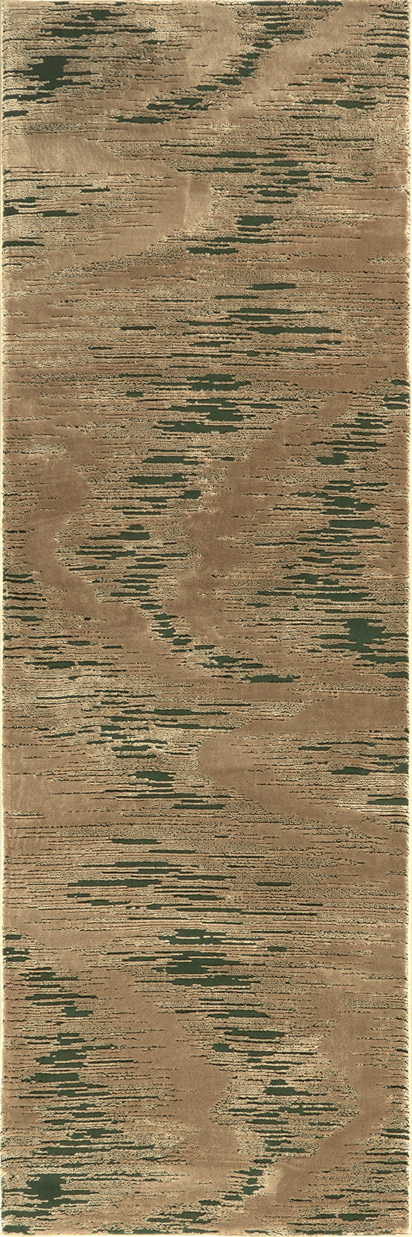 Karnali Abstract Washable Rug | Green