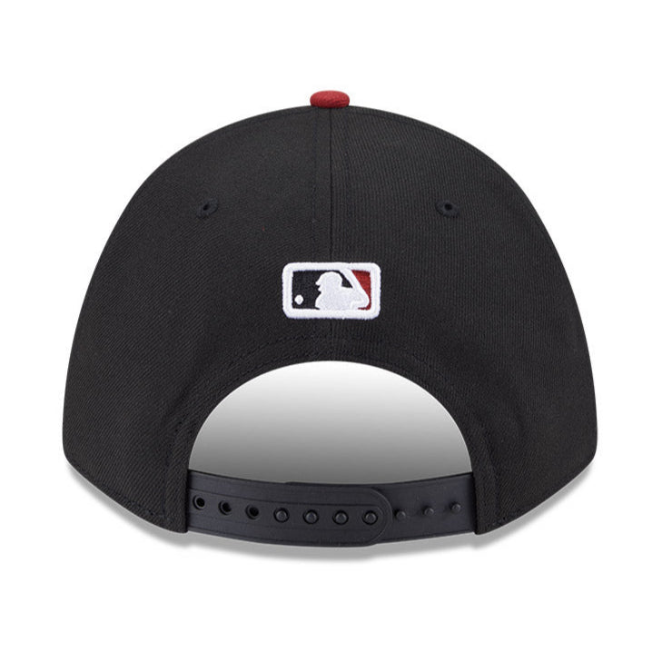 New Era 9Forty M-Crown Arizona Diamondbacks Snapback Road Hat - Black, Sedona Red