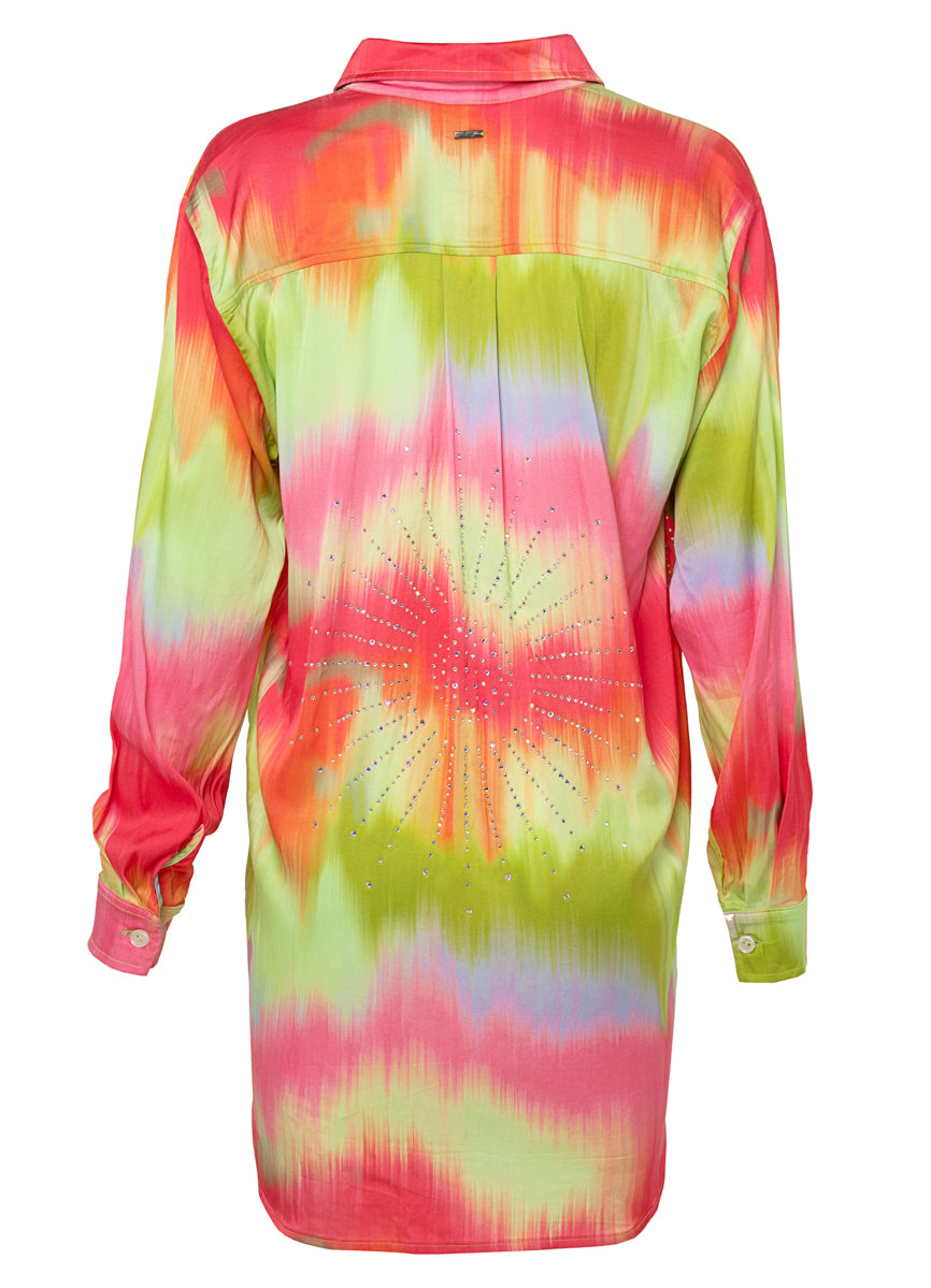 Maaji Lime Ombré Shibori Long Shirt