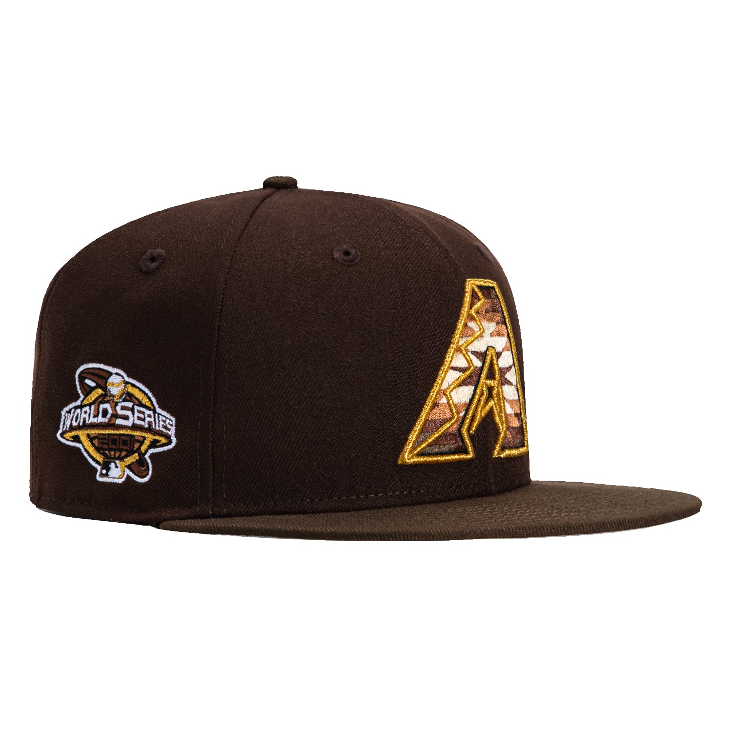 New Era 59Fifty Arizona Diamondbacks 2001 World Series Patch Swatch Fill Hat - Brown, Brown