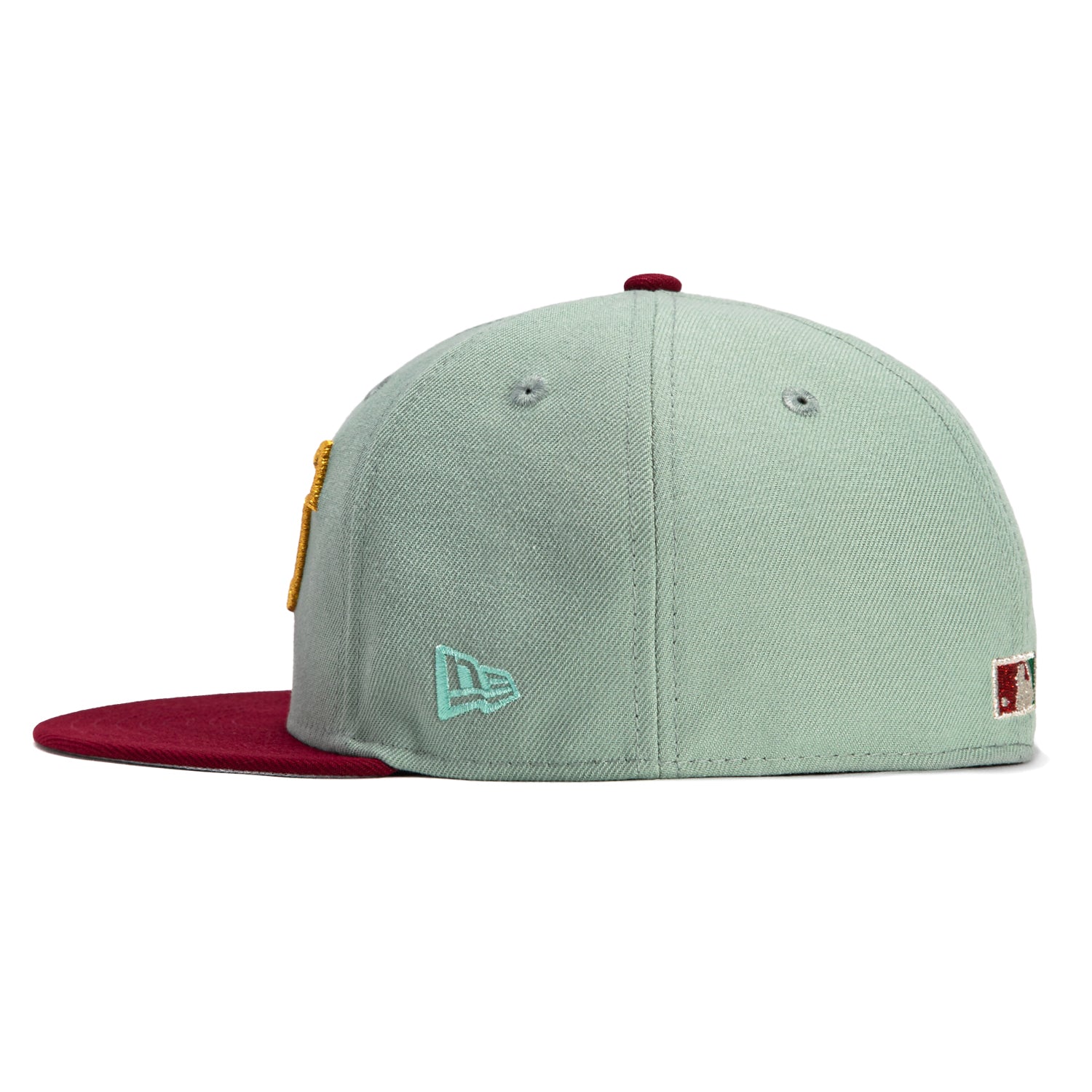 New Era 59Fifty Los Angeles Angels 60th Anniversary Patch Word Hat - Mint, Cardinal