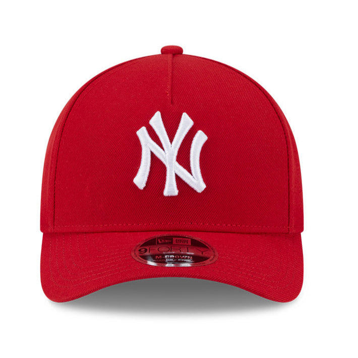 New Era 9Forty M-Crown A-Frame New York Yankees Snapback Hat - Red