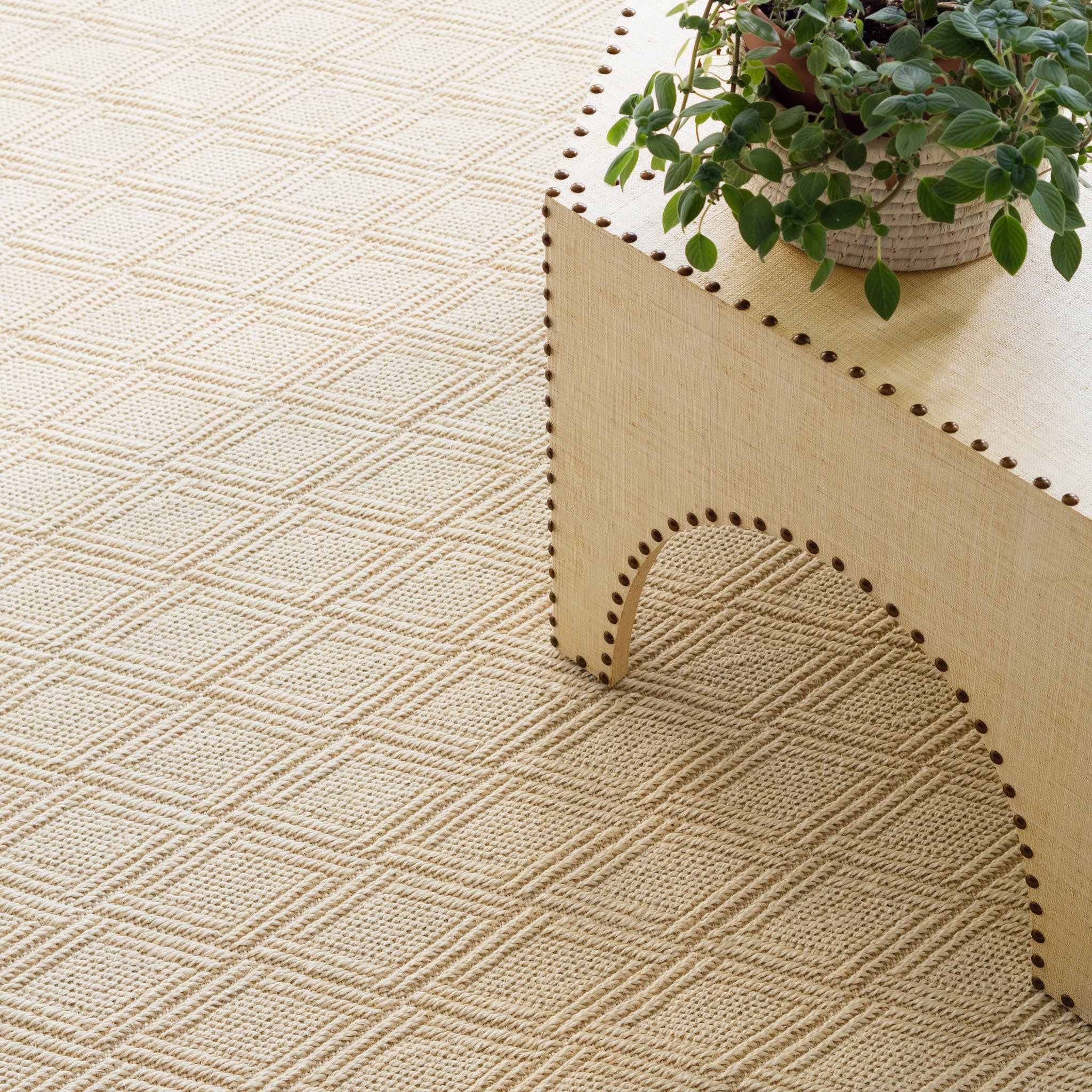 Diamond Sand Woven Sisal Rug