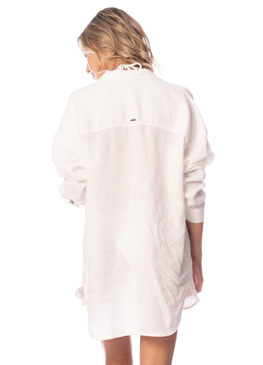 Maaji Antique White Larissa Long Shirt