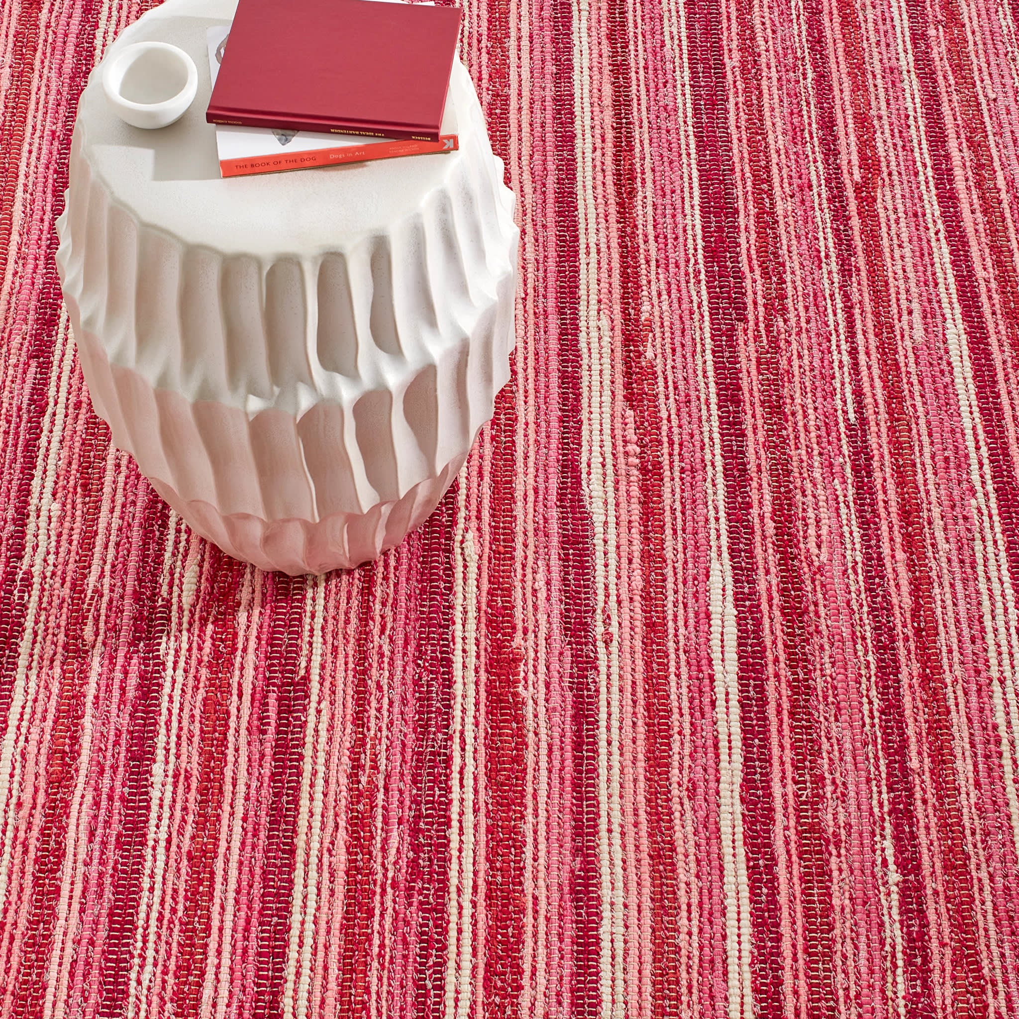 Dorothy Pink Handwoven Cotton Rug