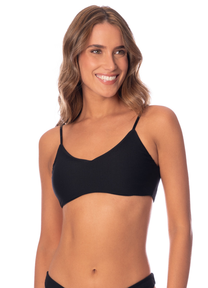 Maaji Jade Black Praia Classic Bralette Bikini Top