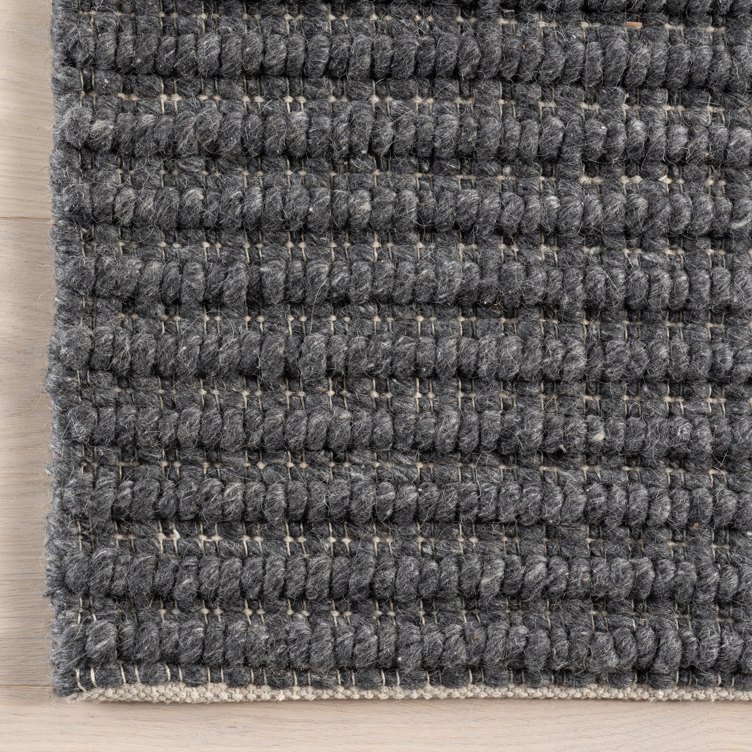 Skye Modern High-Low Rug | Charcoal