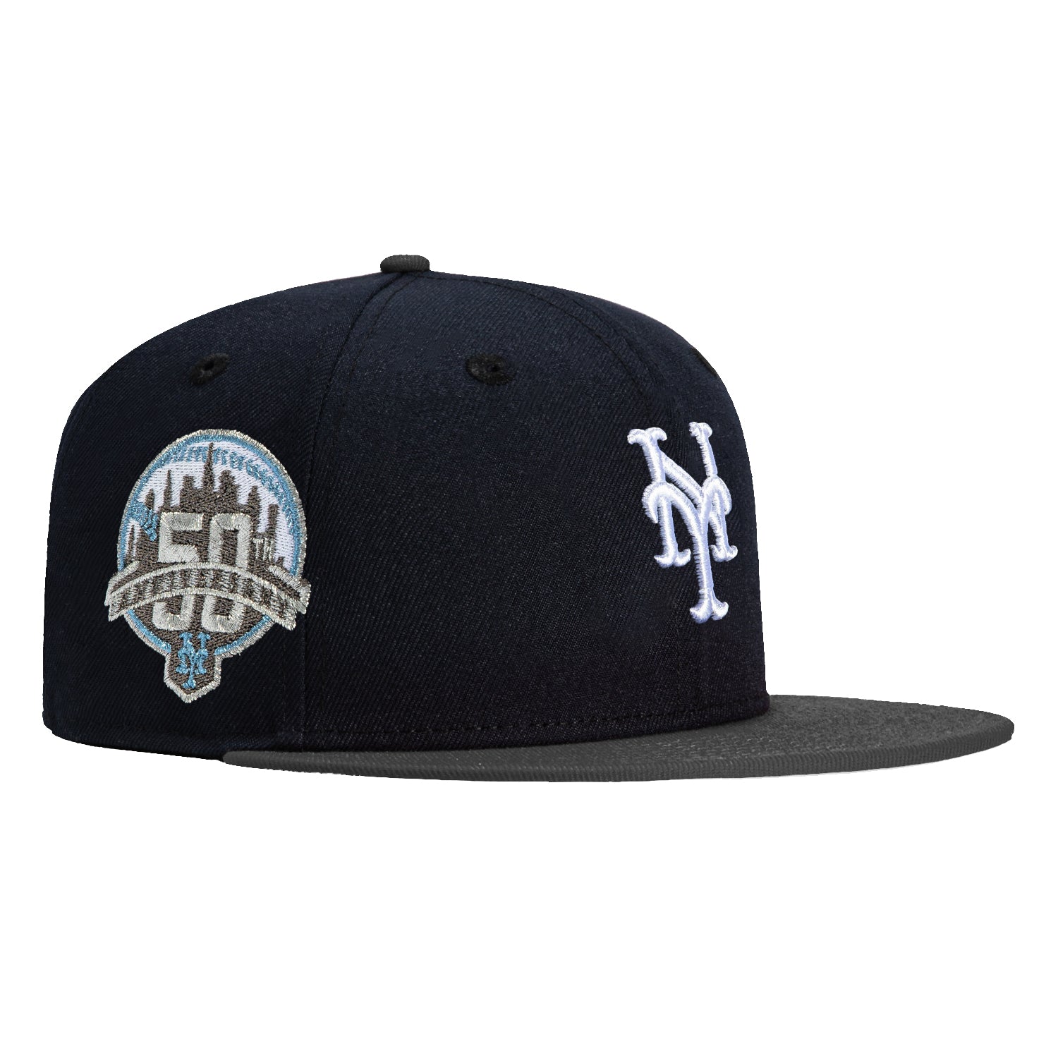 New Era 59Fifty New York Mets 50th Anniversary Patch Hat - Navy, Graphite