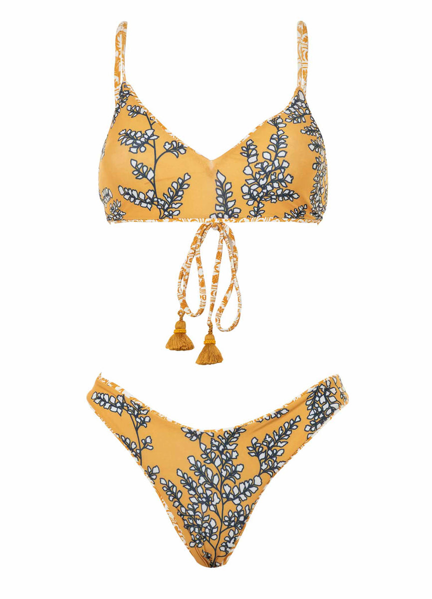 Maaji Amber Tribal Rocks Sporty Bralette Bikini Top