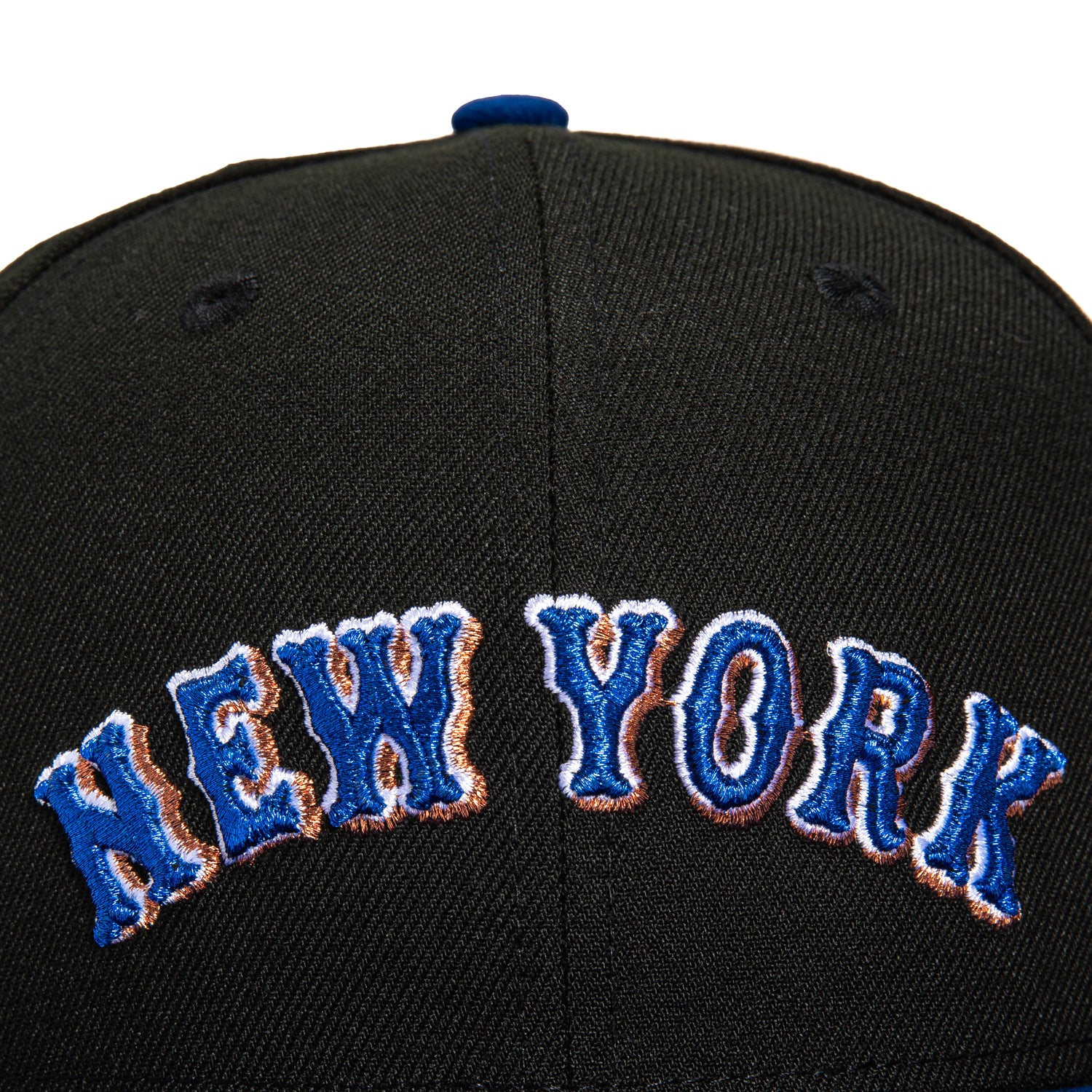 New Era 59Fifty New York Mets 40th Anniversary Stadium Patch Word Hat - Black, Royal