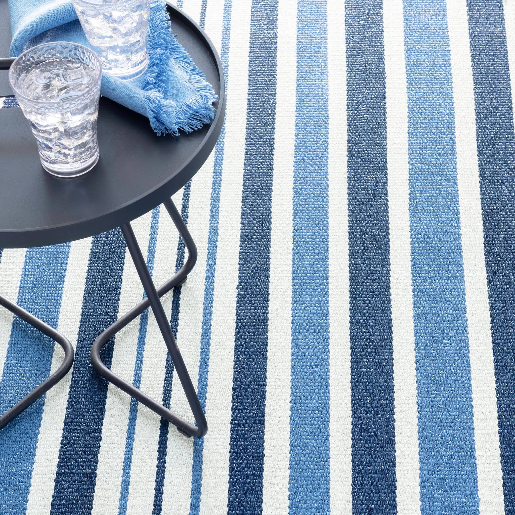 Charlie Stripe Handwoven Indoor/Outdoor Rug