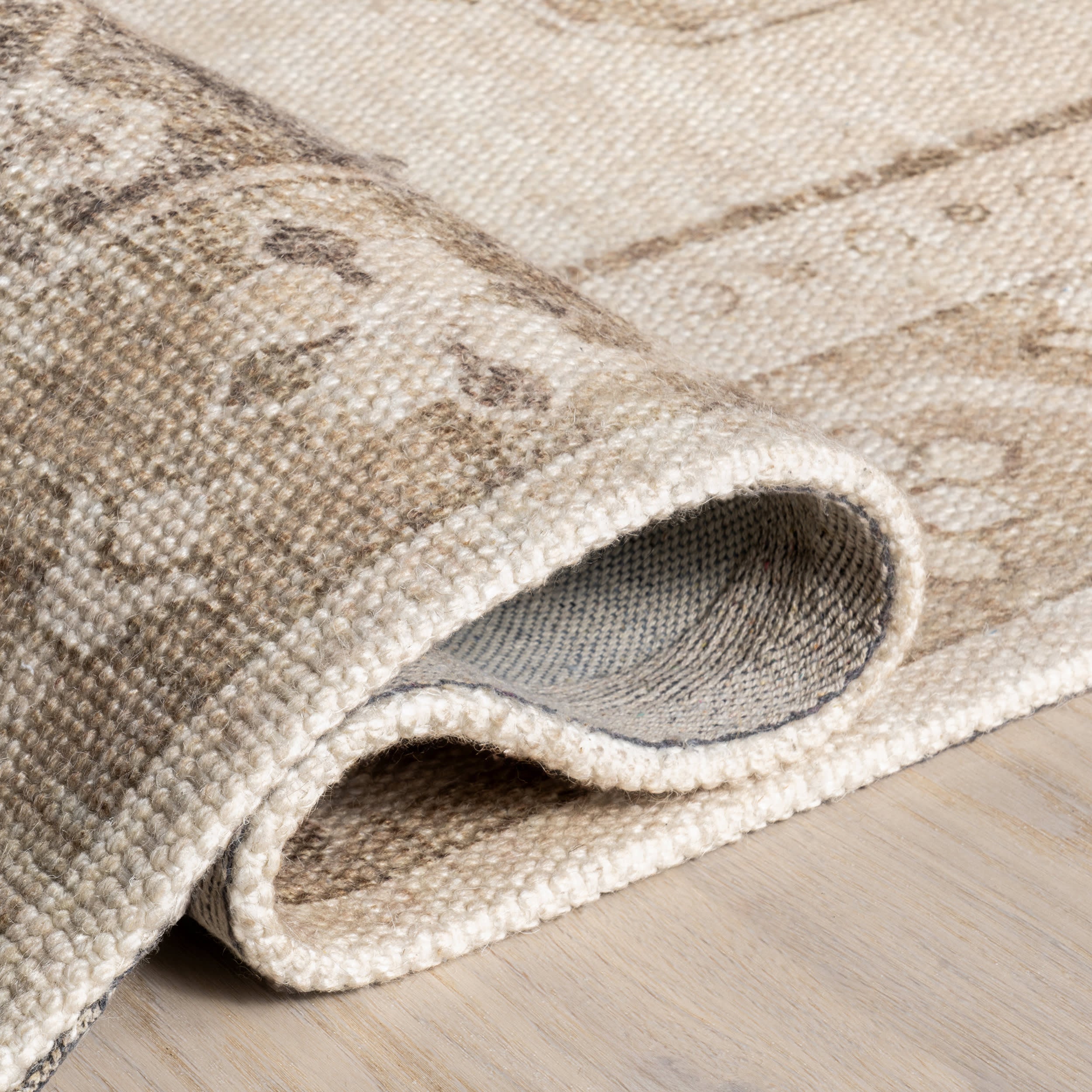 Nienna Wool and Cotton Rug | Beige