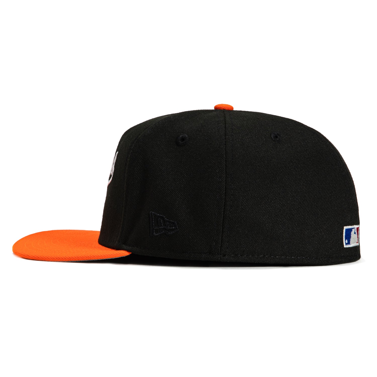 New Era 59Fifty A-Frame Glow Chain Stitch Baltimore Orioles 1983 World Series Patch Hat - Black, Orange