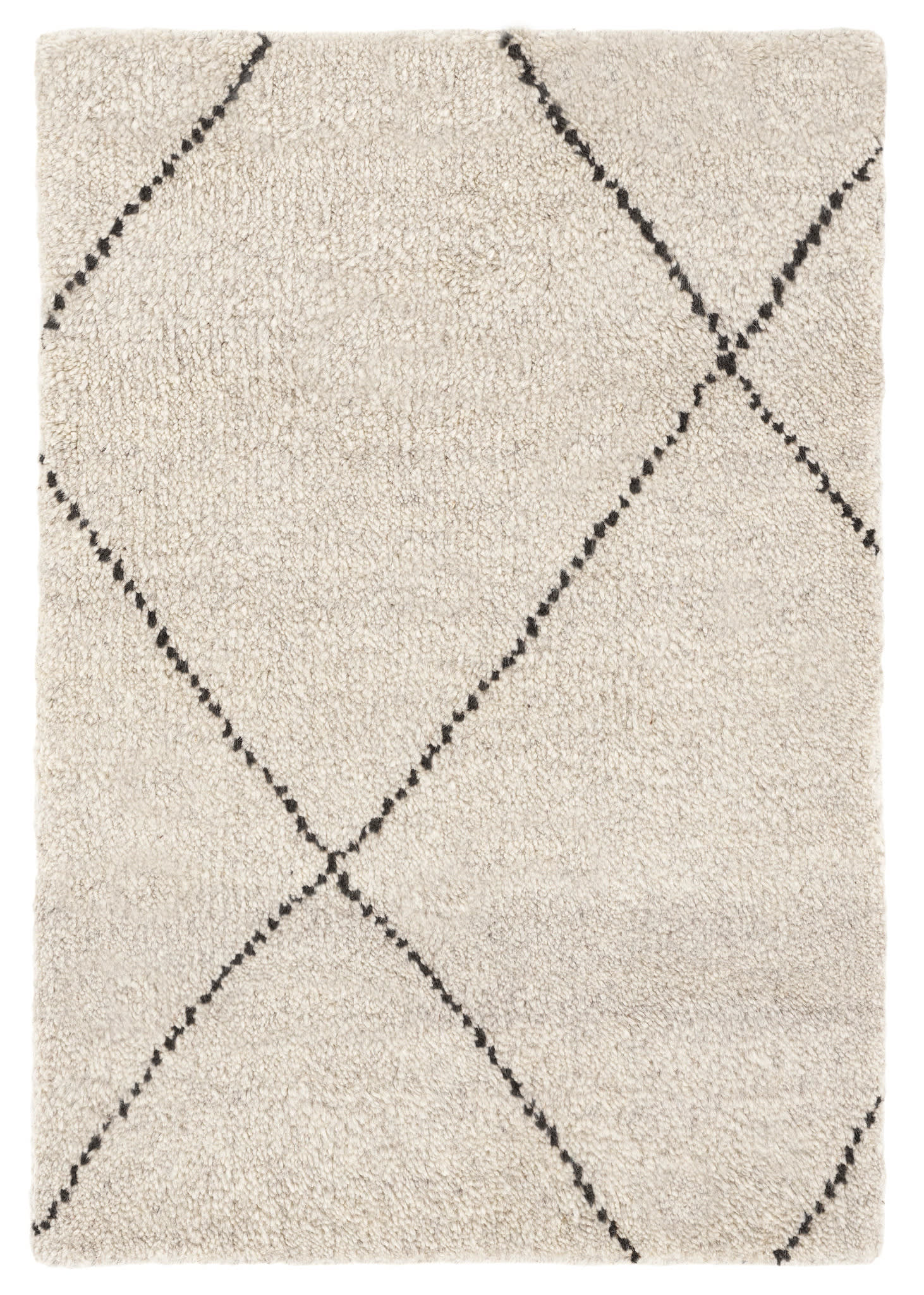 Numa Black Hand Knotted Wool Rug