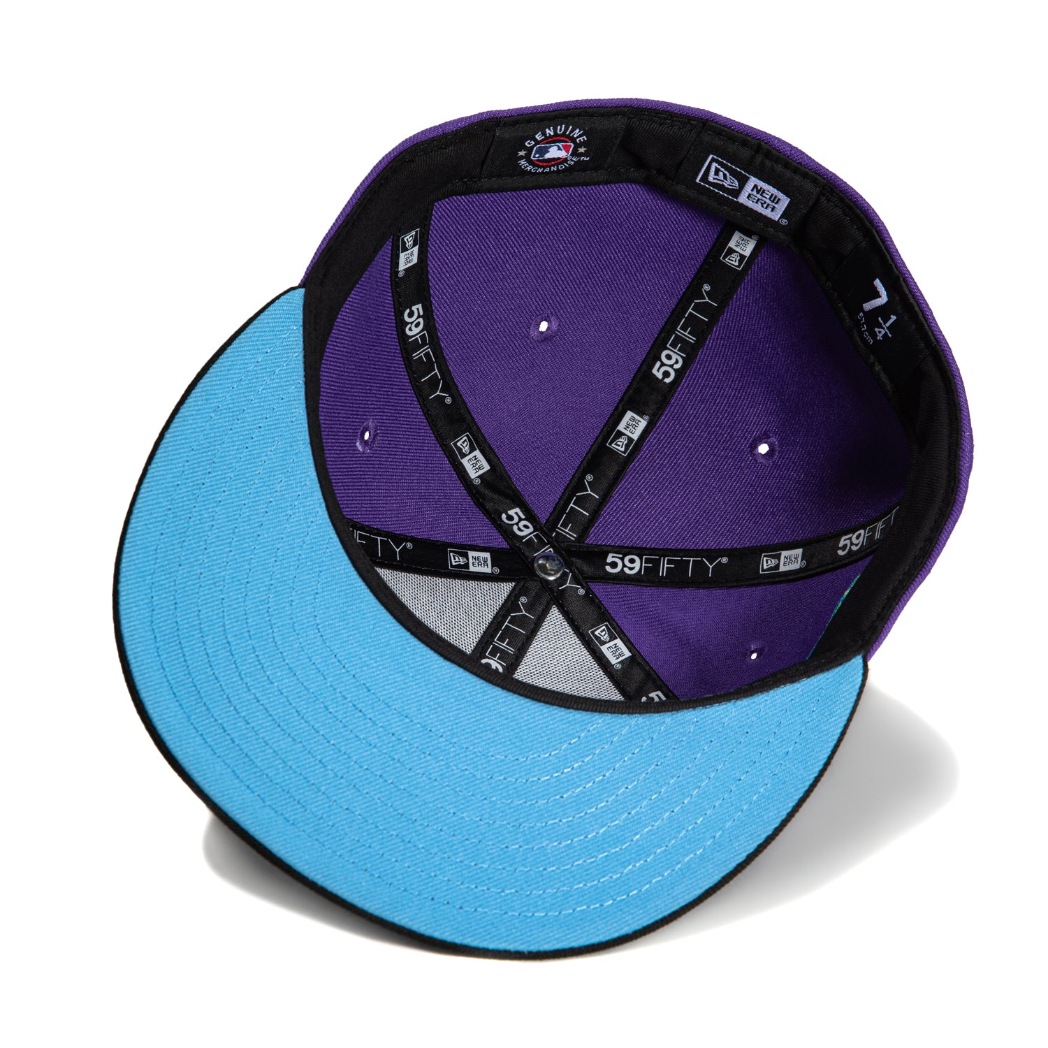 New Era 59Fifty Tampa Bay Rays Logo Patch City Connect Word Hat - Purple, Black