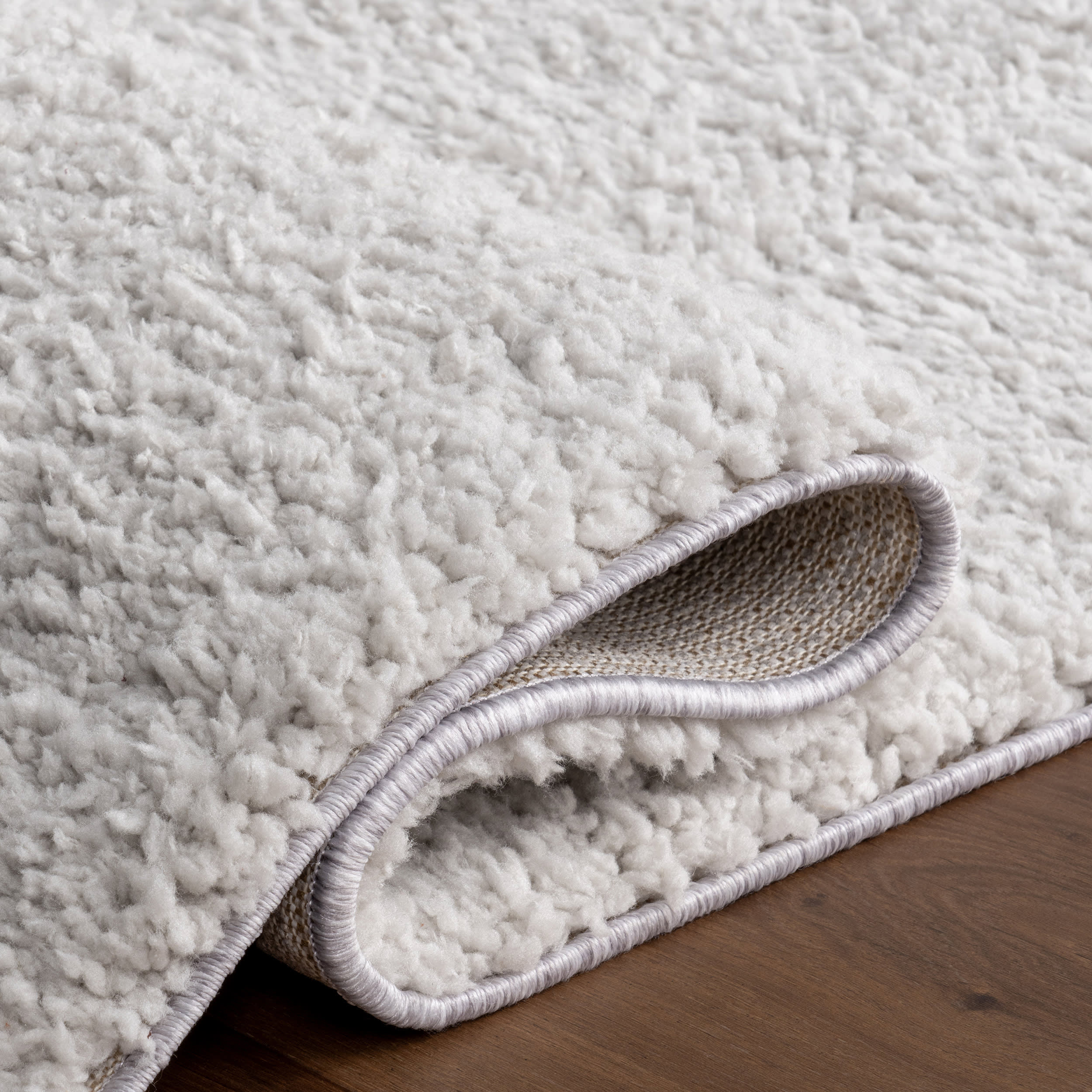 Alaya Solid Rug | Light Silver