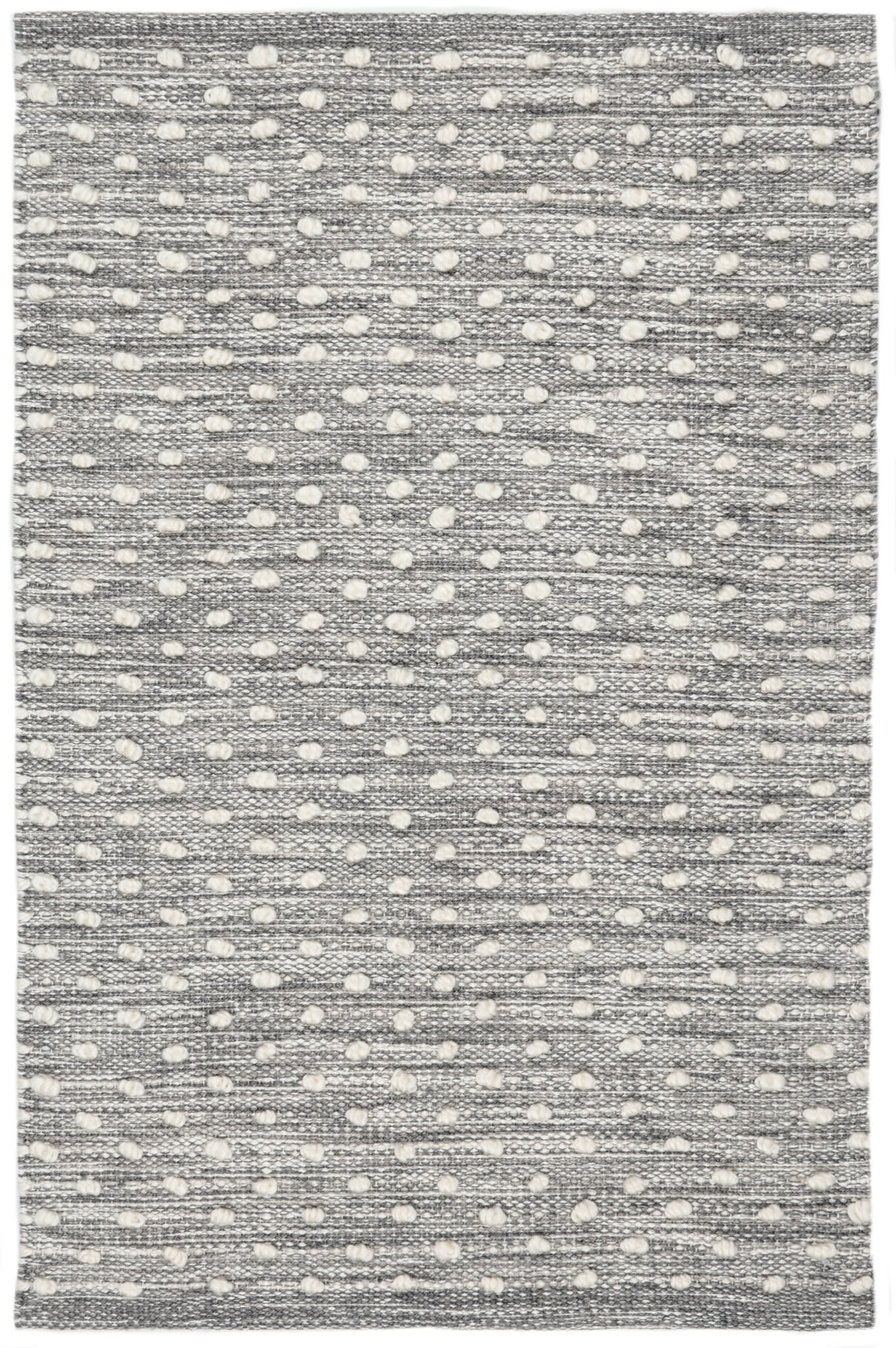 Hobnail Grey Handwoven Performance Rug