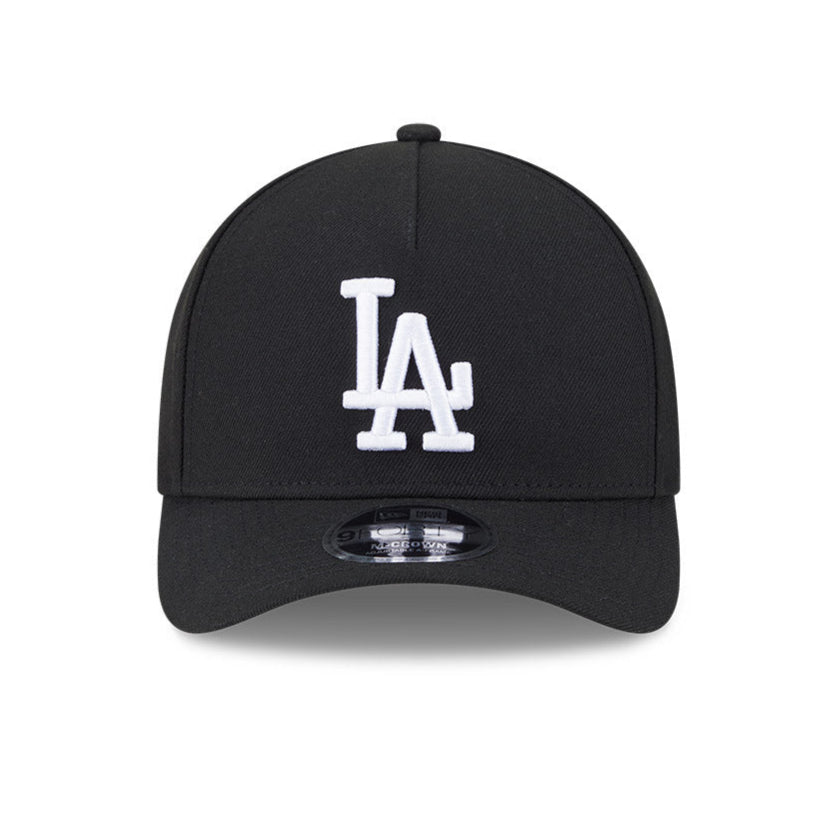 New Era 9Forty M-Crown A-Frame Los Angeles Dodgers Snapback Hat - Black, White