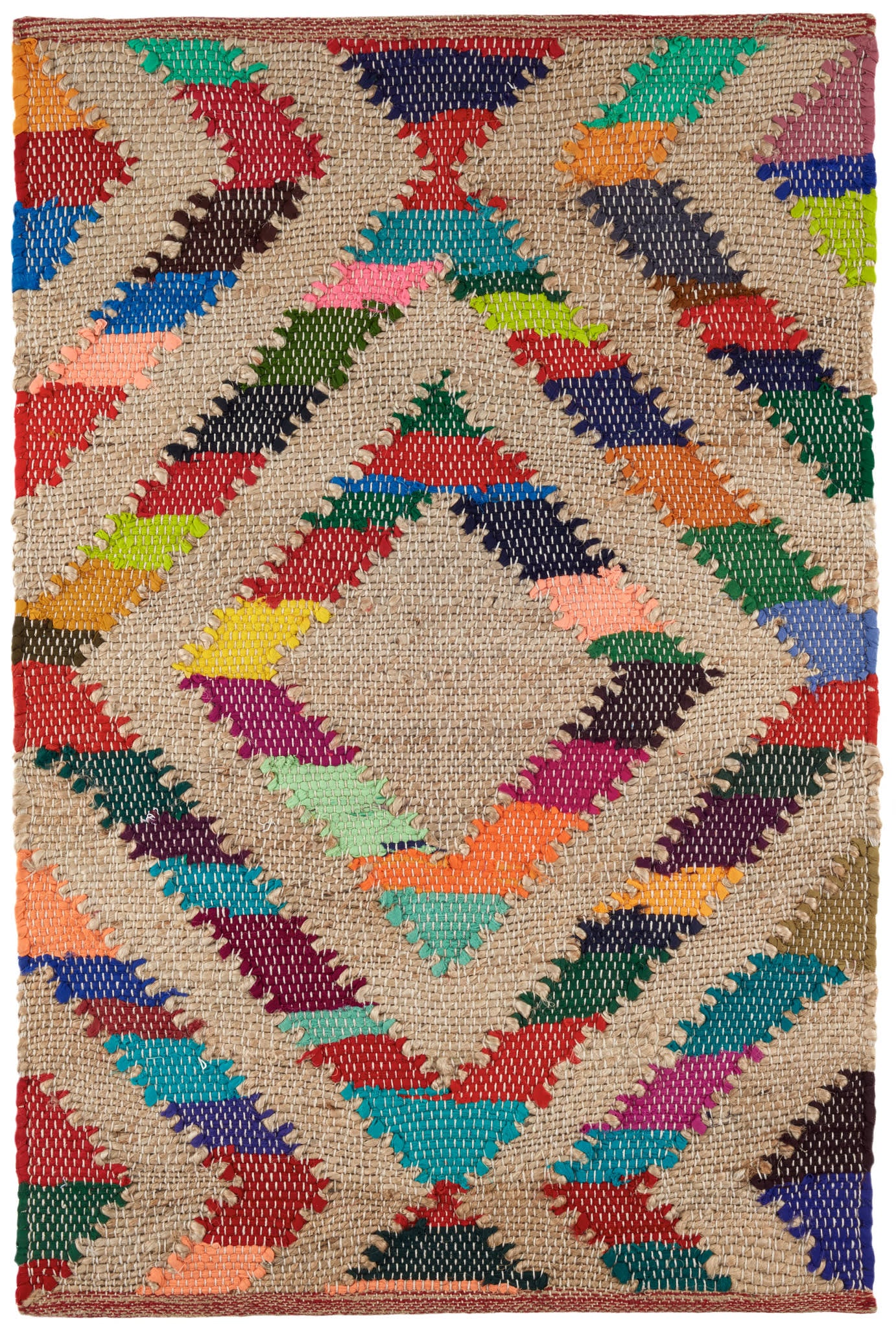 Tetra Chindi Multi Handwoven Jute Rug