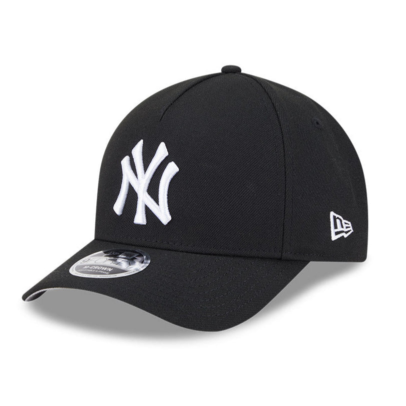 New Era 9Forty M-Crown A-Frame New York Yankees Snapback Hat - Black, White