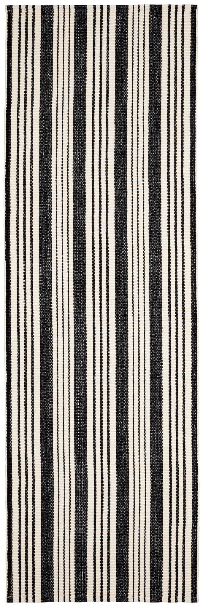 Birmingham Black Handwoven Indoor/Outdoor Rug