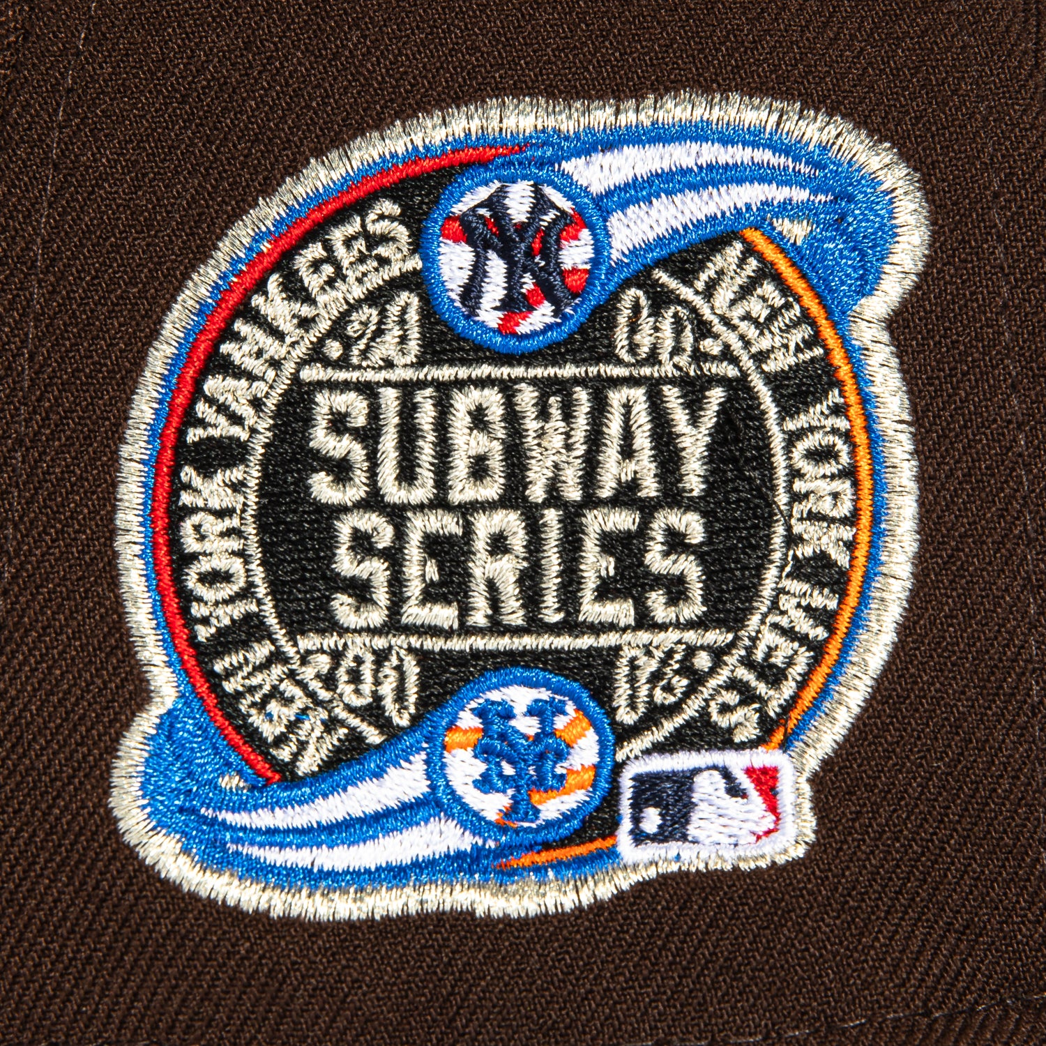 New Era 59Fifty New York Yankees Subway Series Patch Hat - Brown