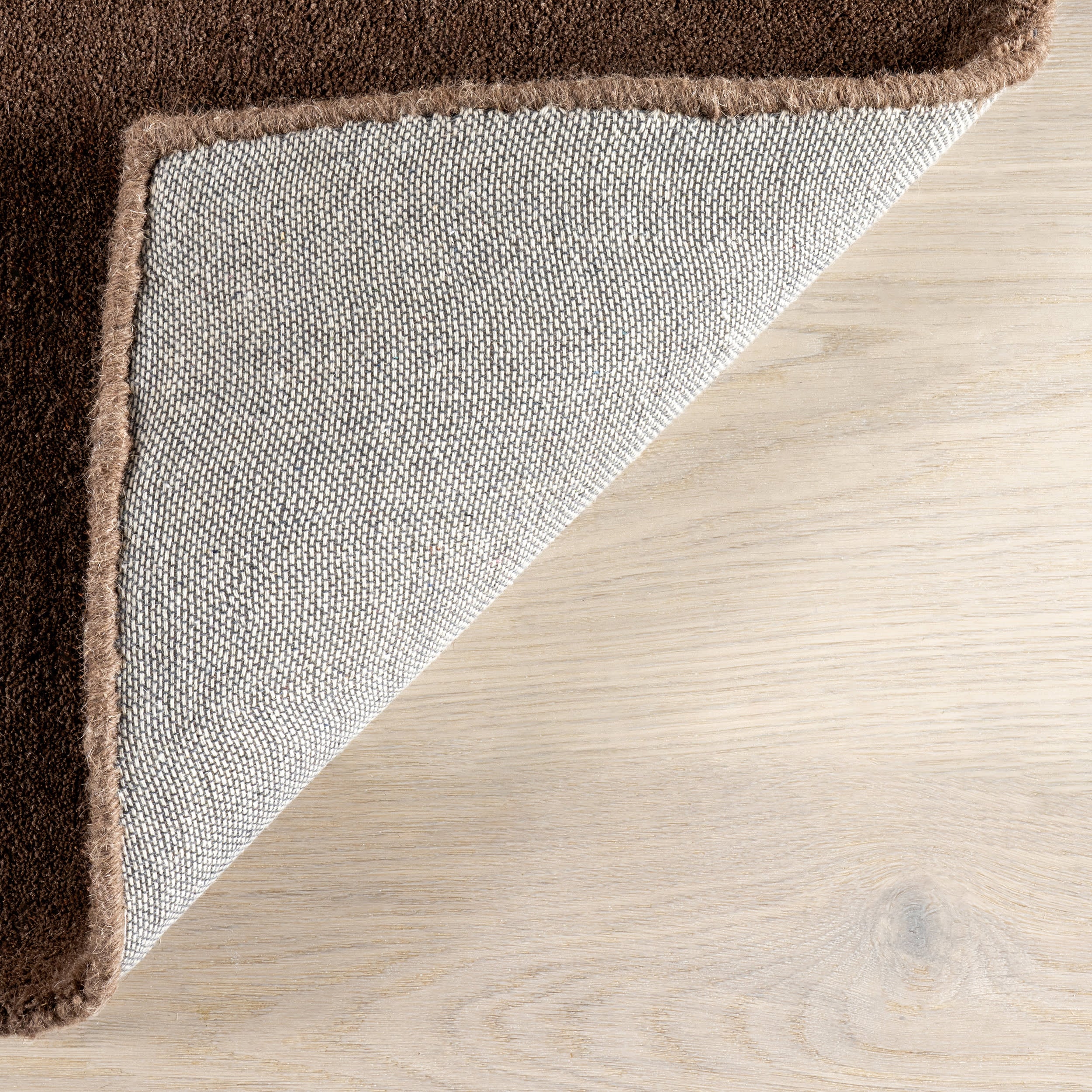 Maru Wool Rug | Dark Brown