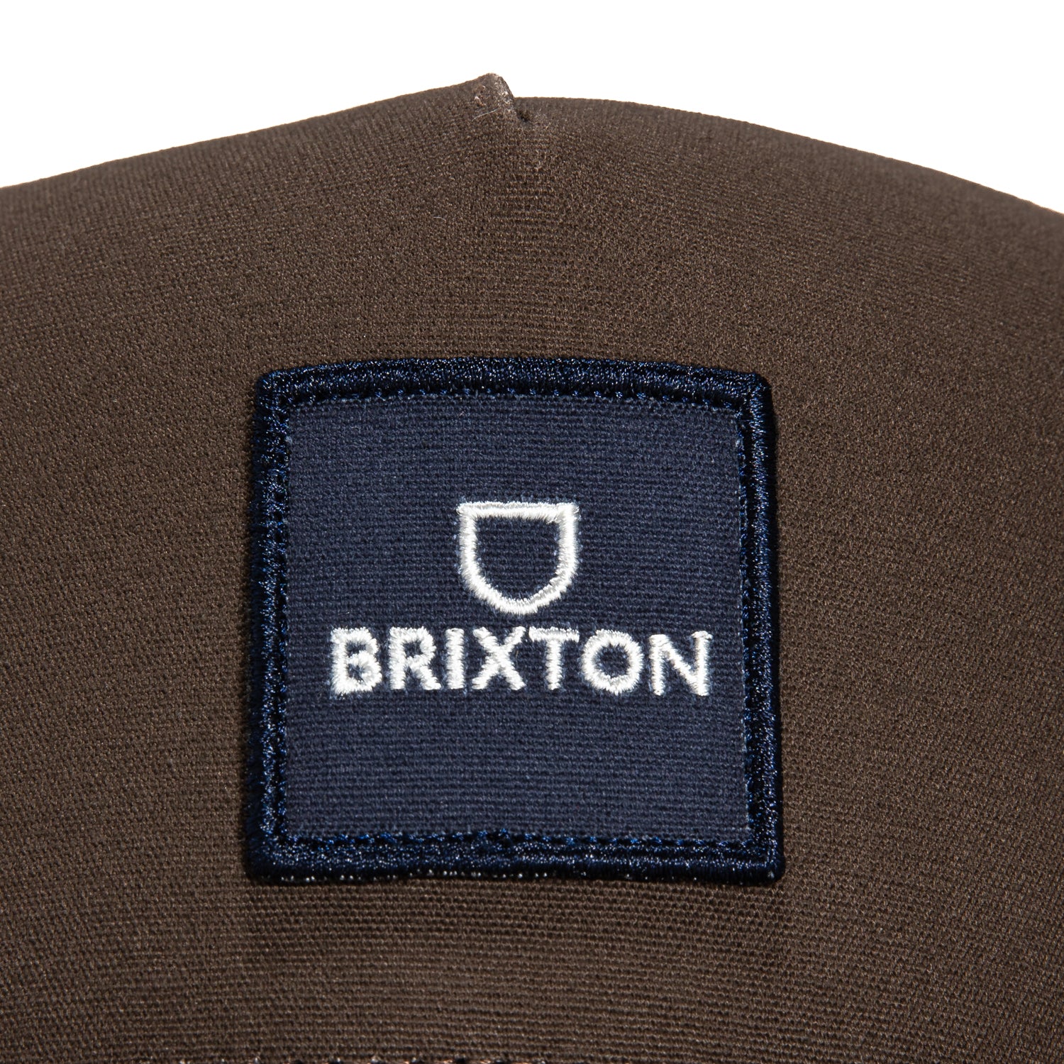 Brixton Alpha Block Mesh Snapback Trucker Hat - Brown