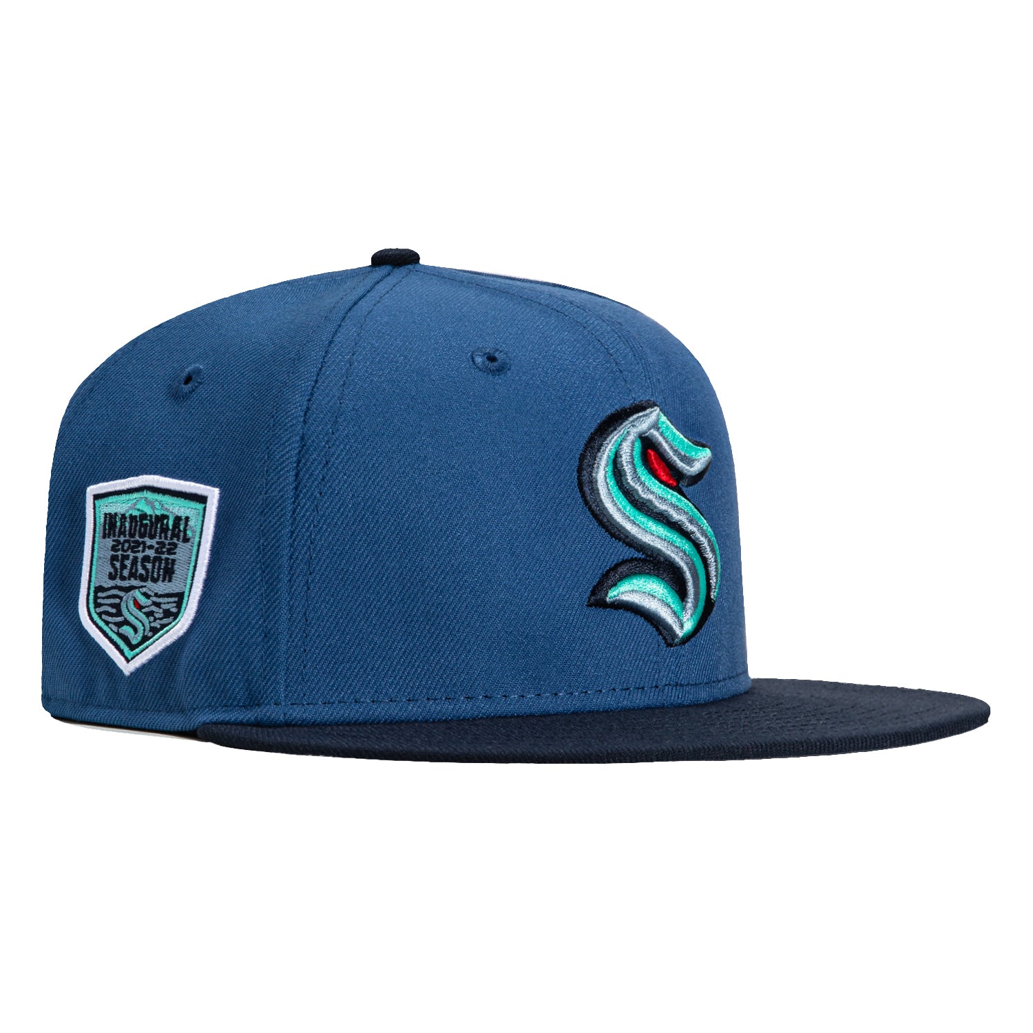 New Era 59Fifty Seattle Kraken Inaugural Patch Hat - Indigo, Navy