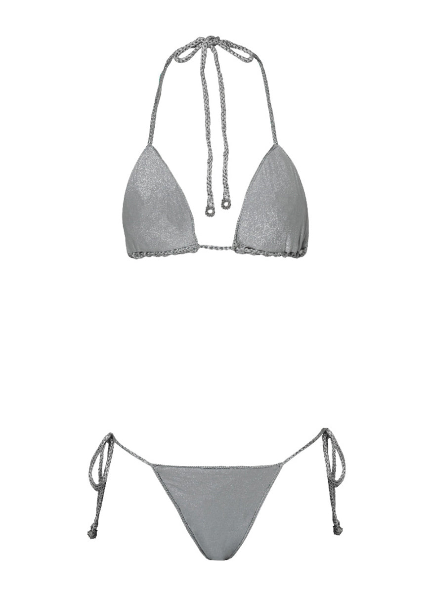 Maaji Sparkle Mesh Balms Sliding Triangle Bikini Top