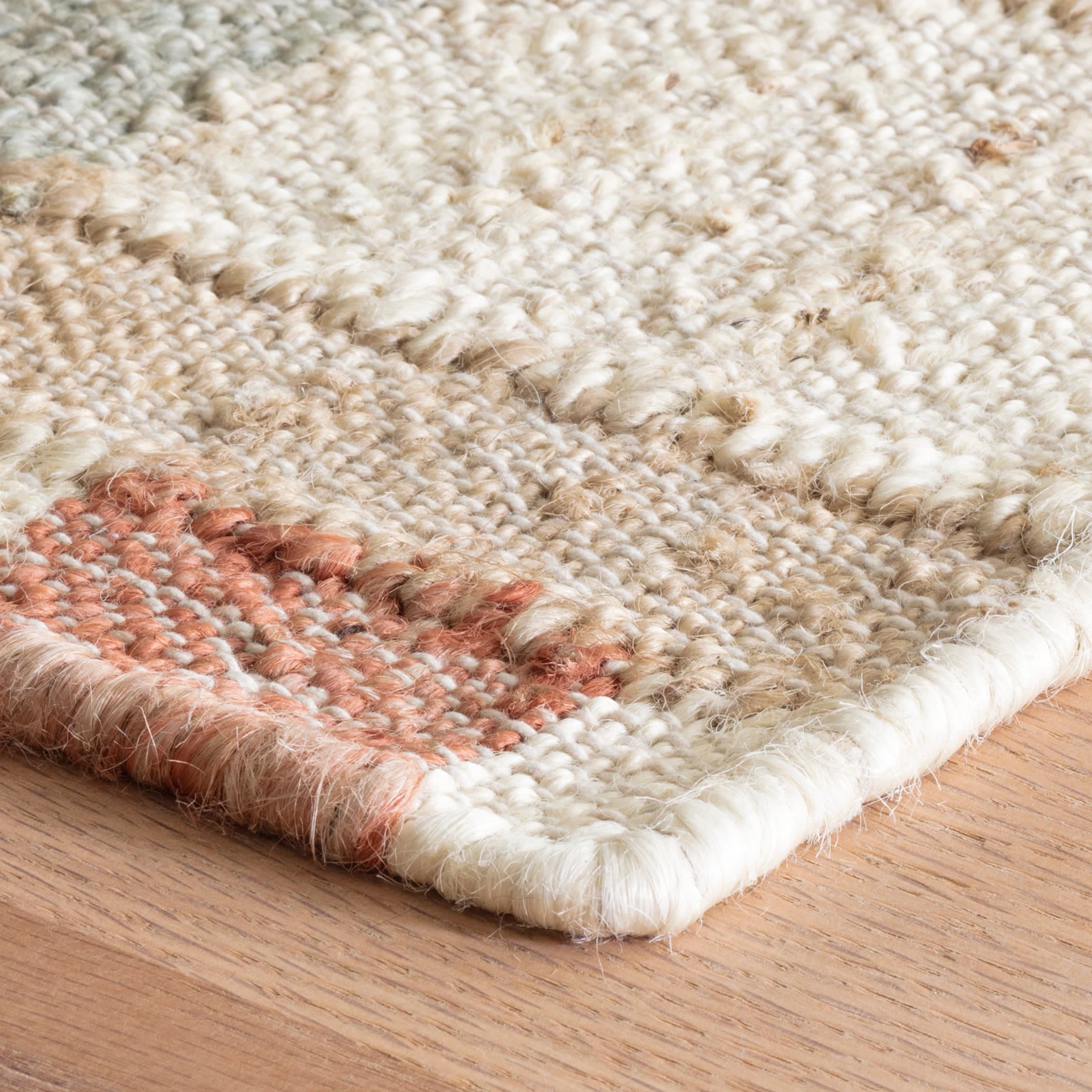 Mosaic Multi Handwoven Jute Rug