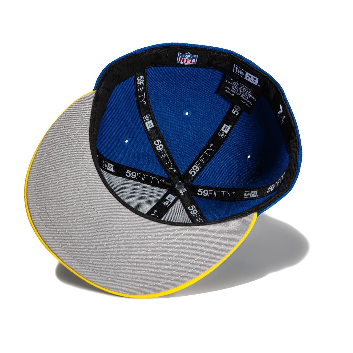 New Era 59Fifty Los Angeles Rams Logo Patch Word Hat - Royal, Gold