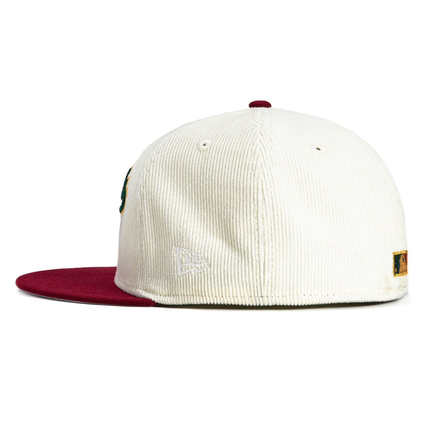 New Era 59Fifty Winter Forest Corduroy Arizona Diamondbacks Inaugural Patch Script Hat - White, Cardinal