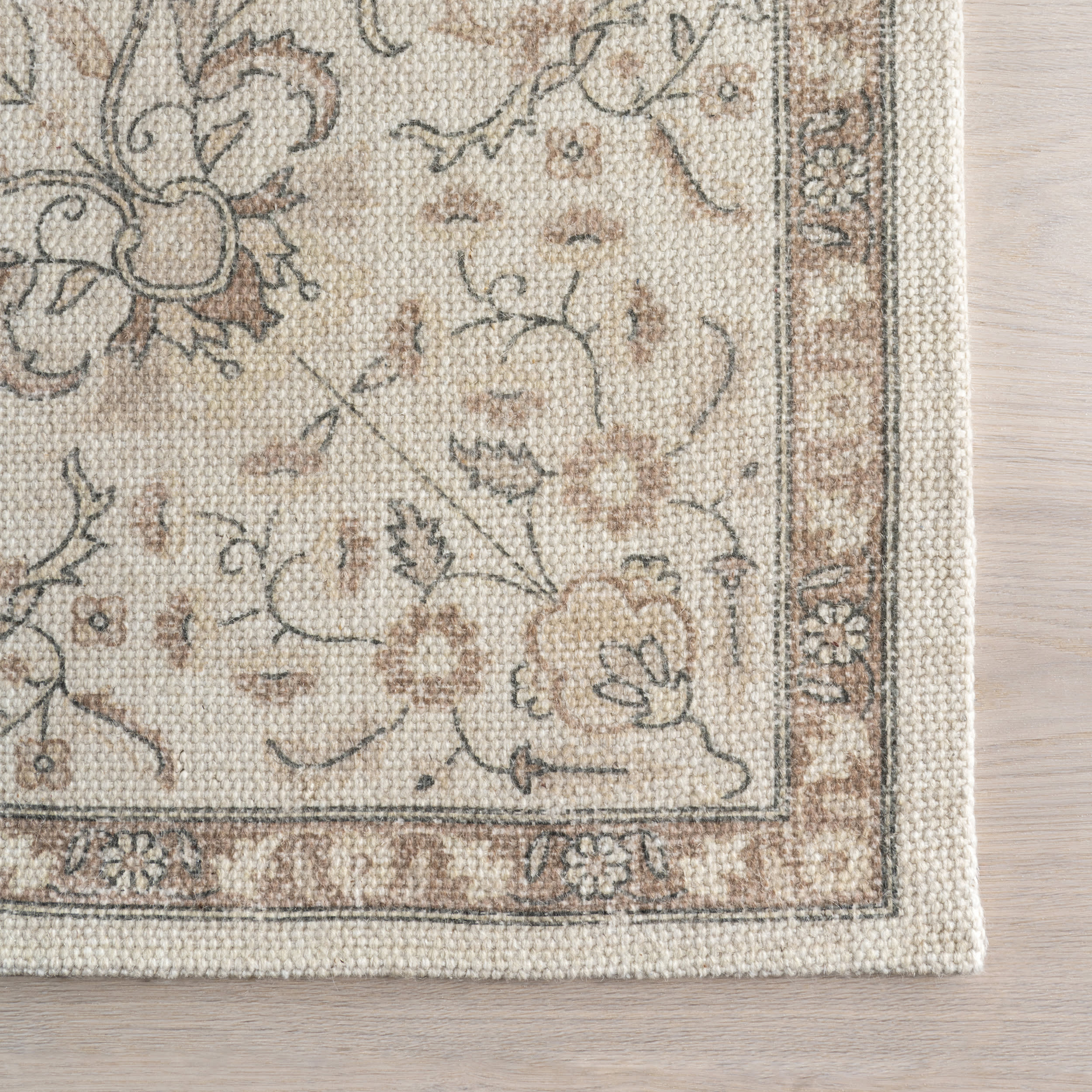 Princesa Medallion Wool and Cotton Rug | Beige