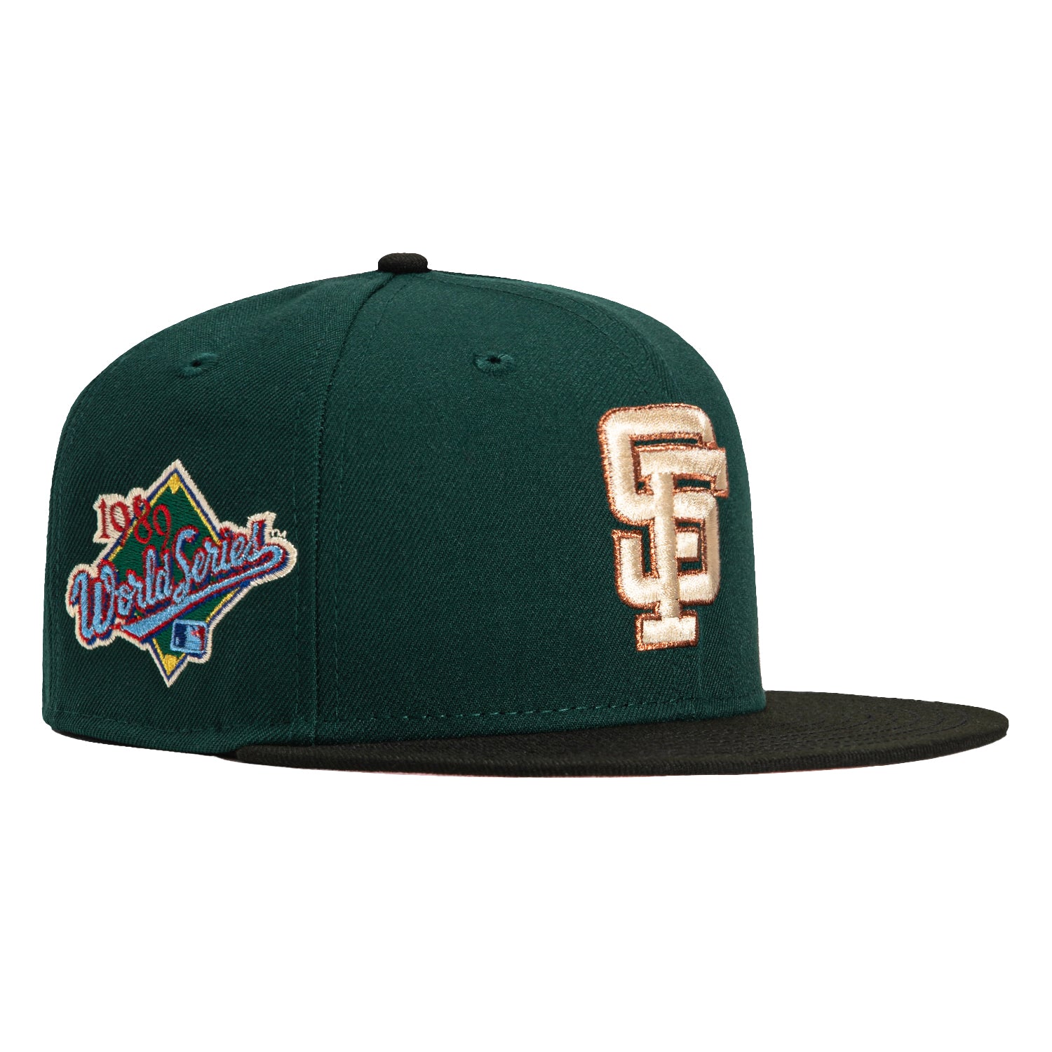 New Era 59Fifty San Francisco Giants 1989 World Series Patch Hat - Green, Black